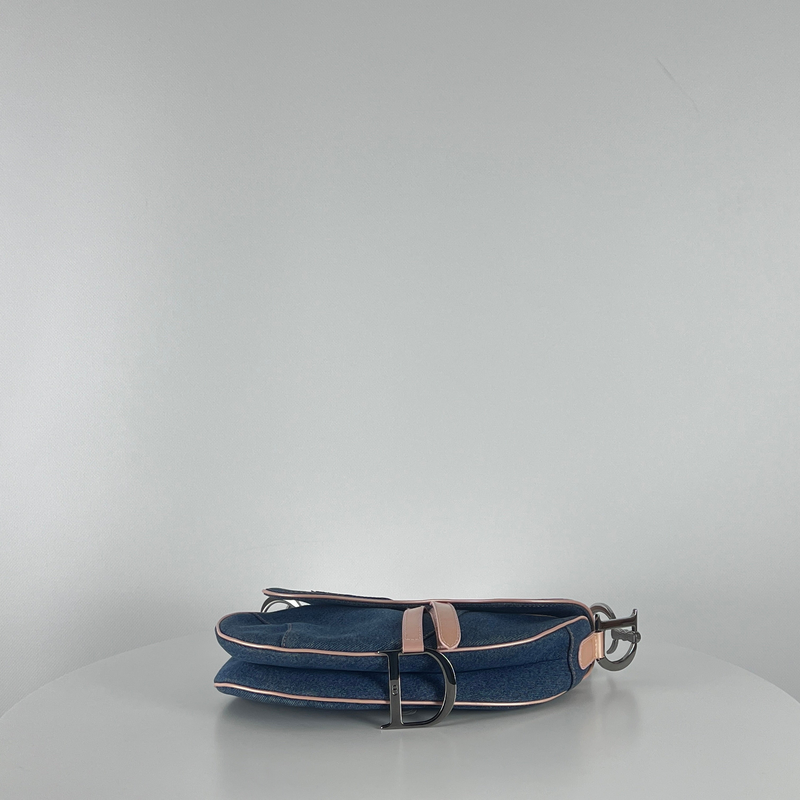 Sac à main DIOR Saddle denim bleu