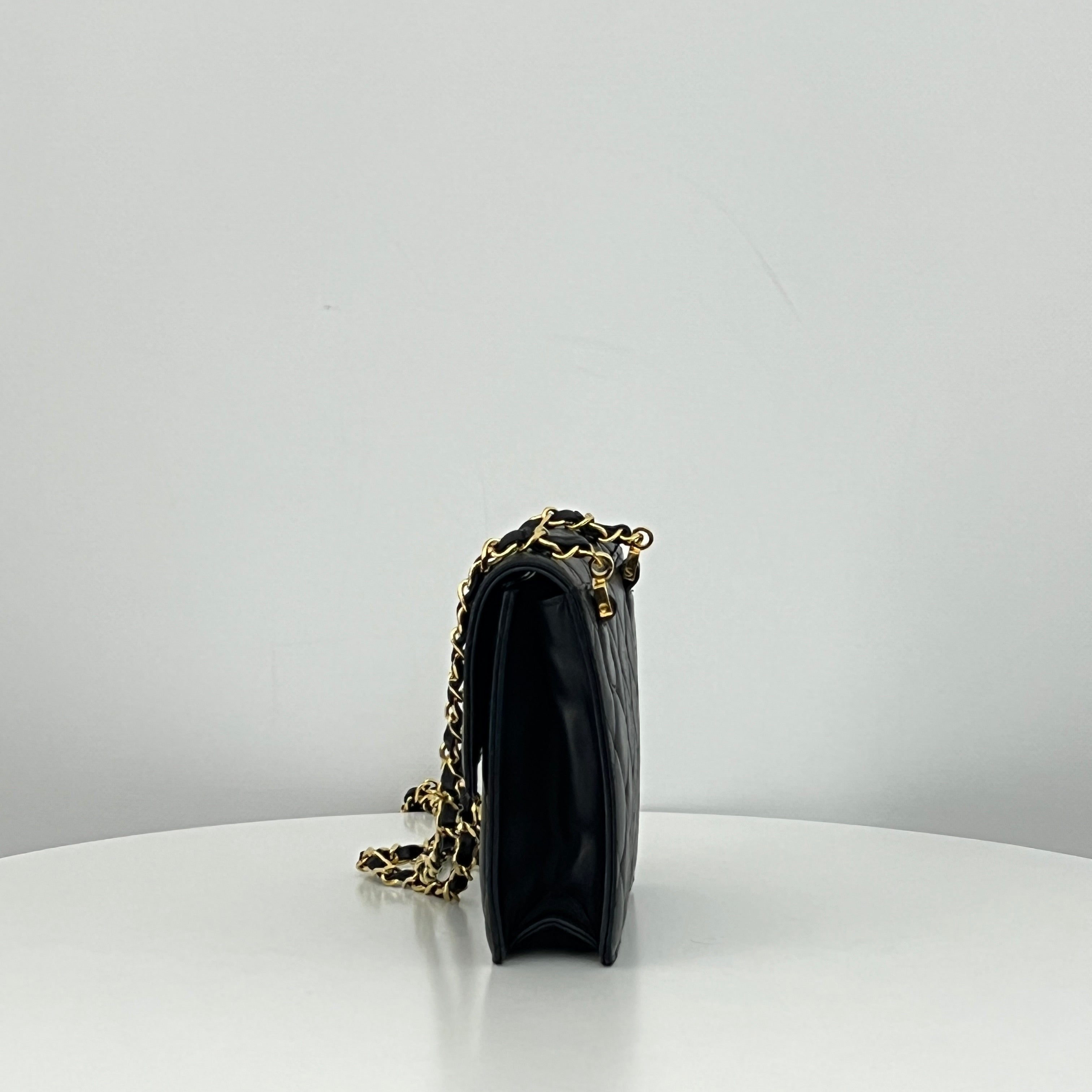 CHANEL Timeless Coco Mark shoulder bag in black lambskin