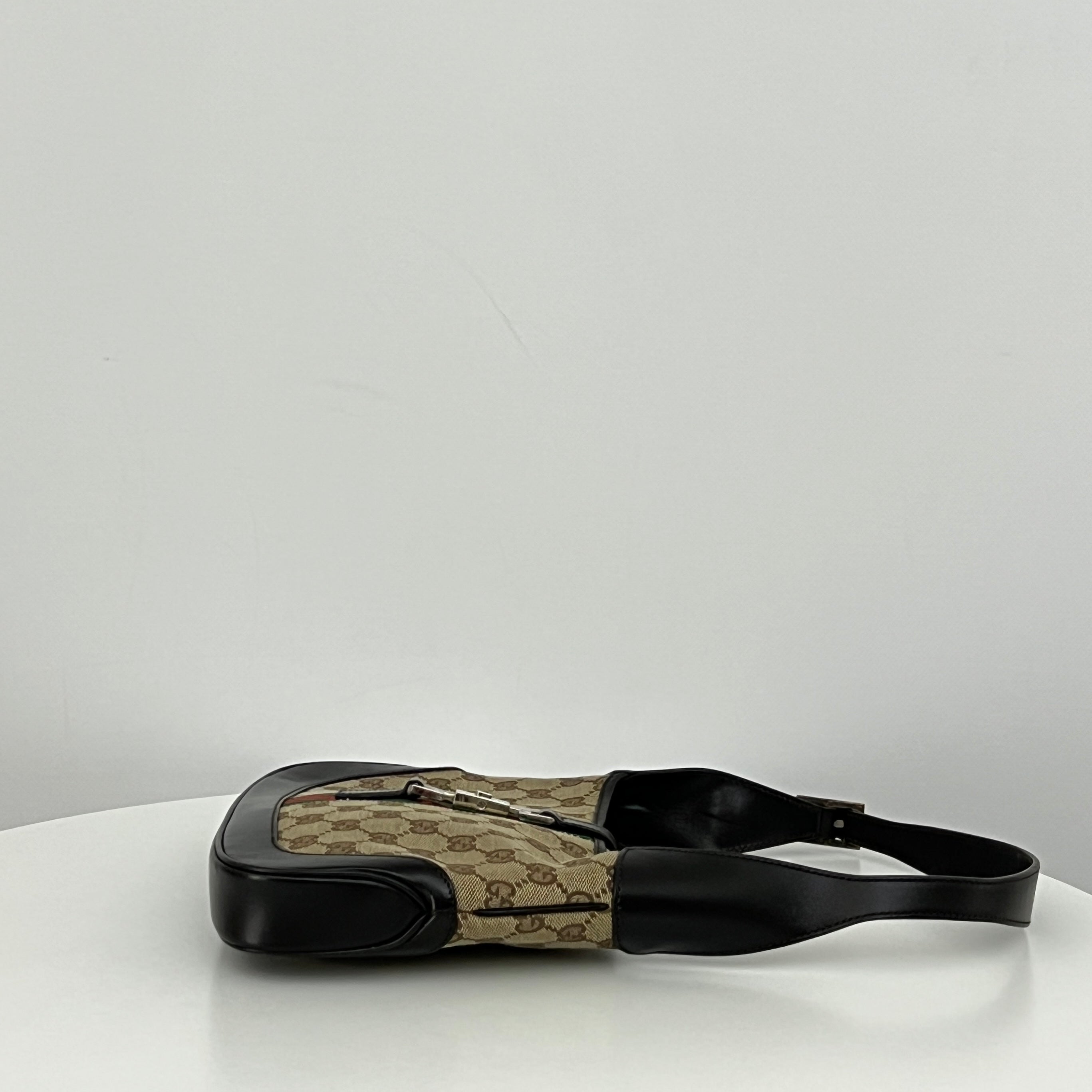 GUCCI Jackie Small brown canvas and leather bag
