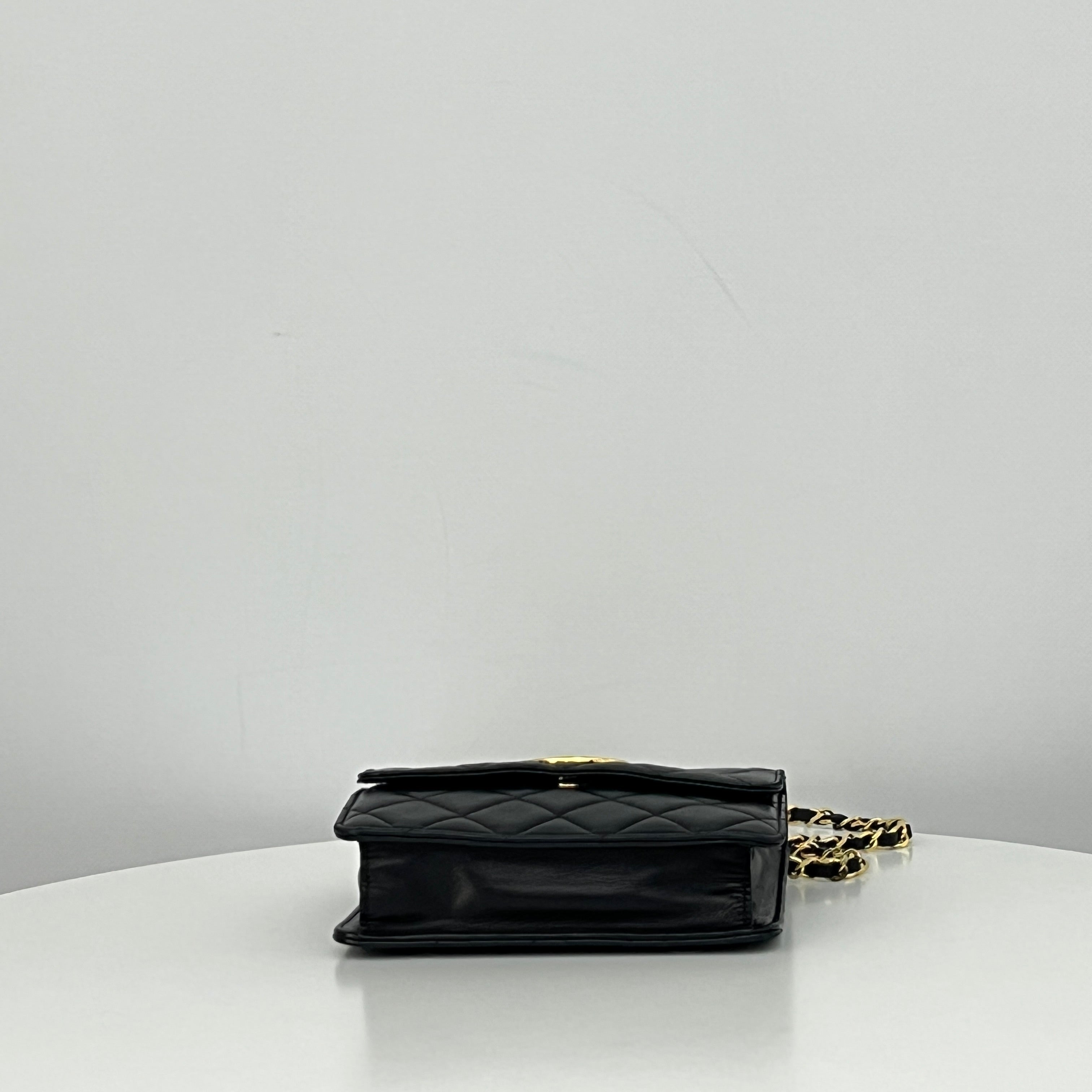 CHANEL Timeless Coco Mark shoulder bag in black lambskin