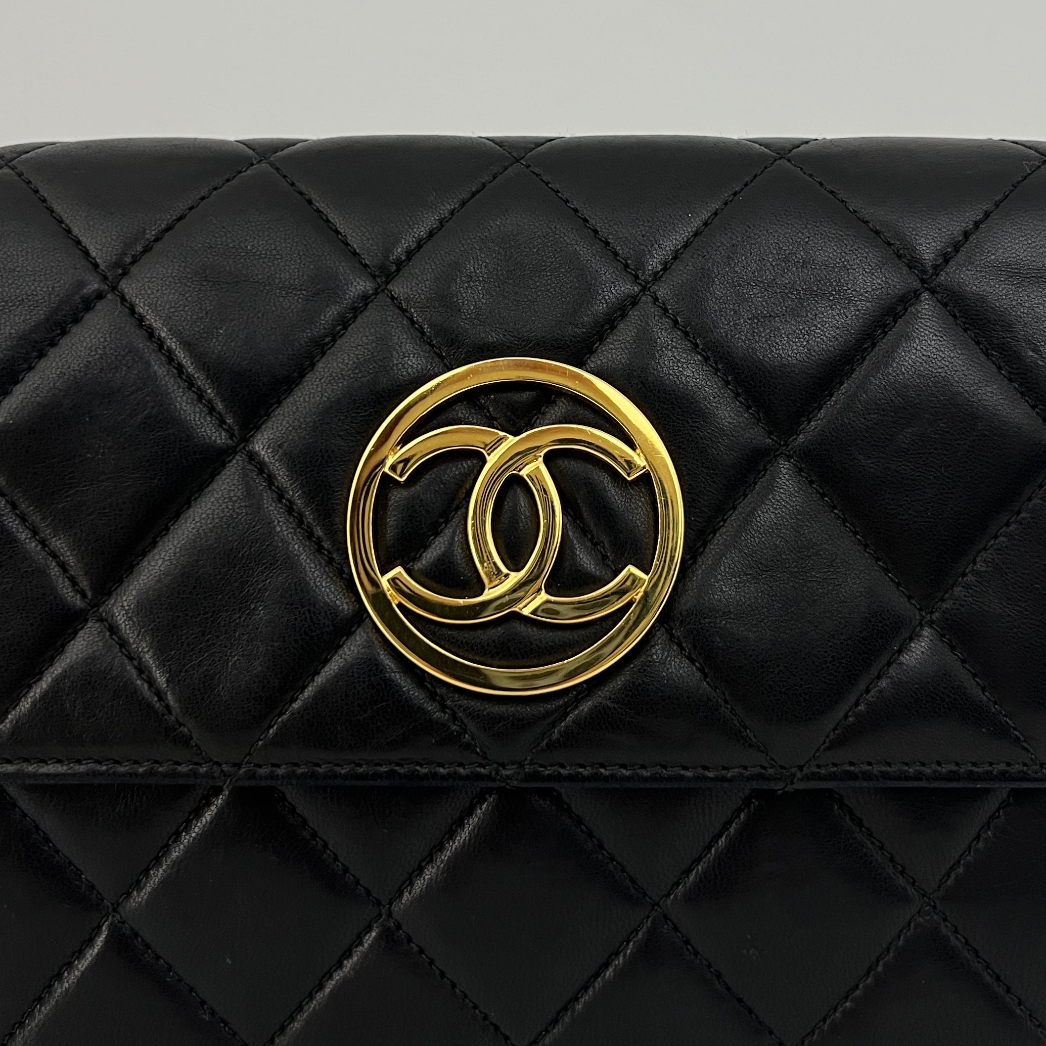 CHANEL Timeless Coco Mark shoulder bag in black lambskin