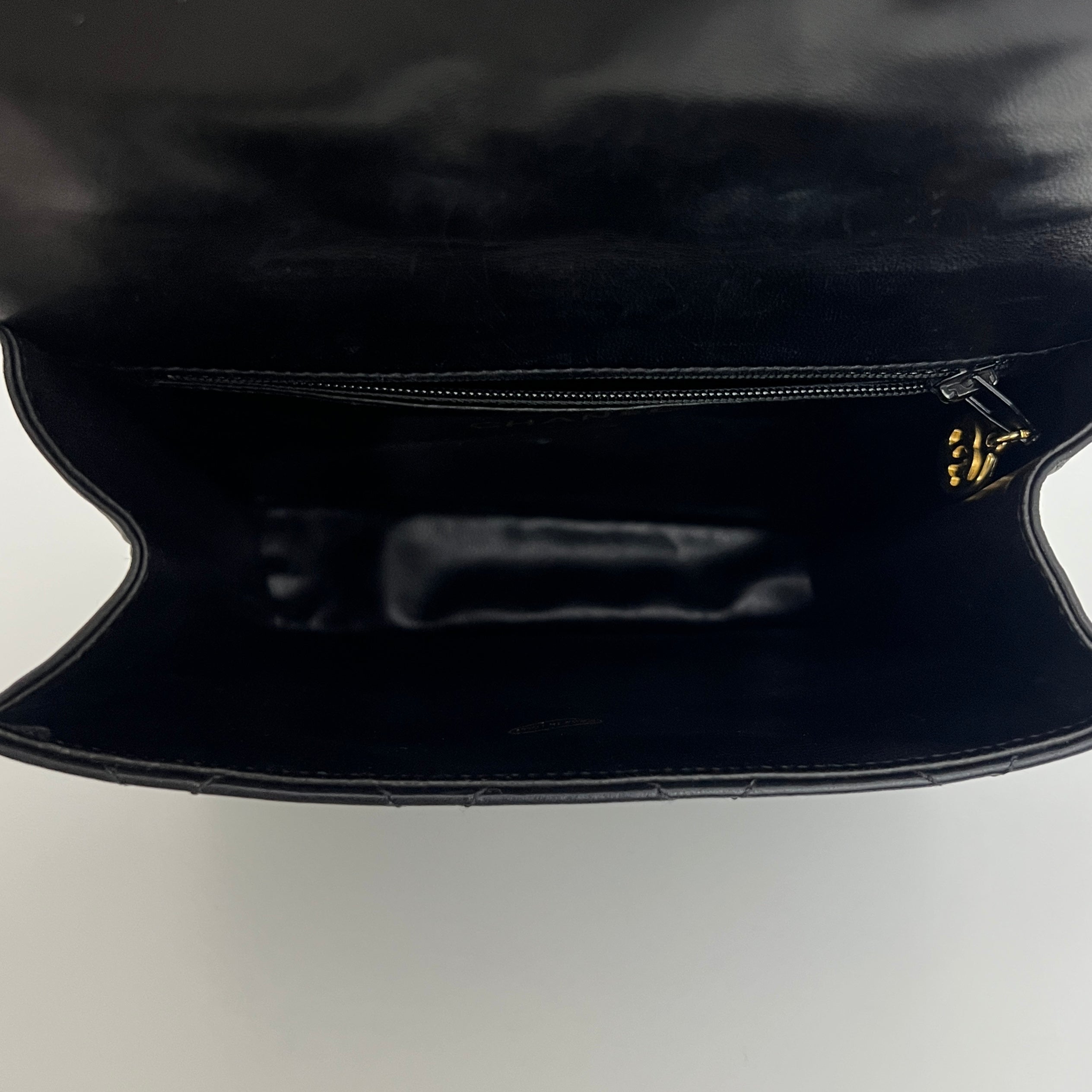 CHANEL Timeless Coco Mark shoulder bag in black lambskin