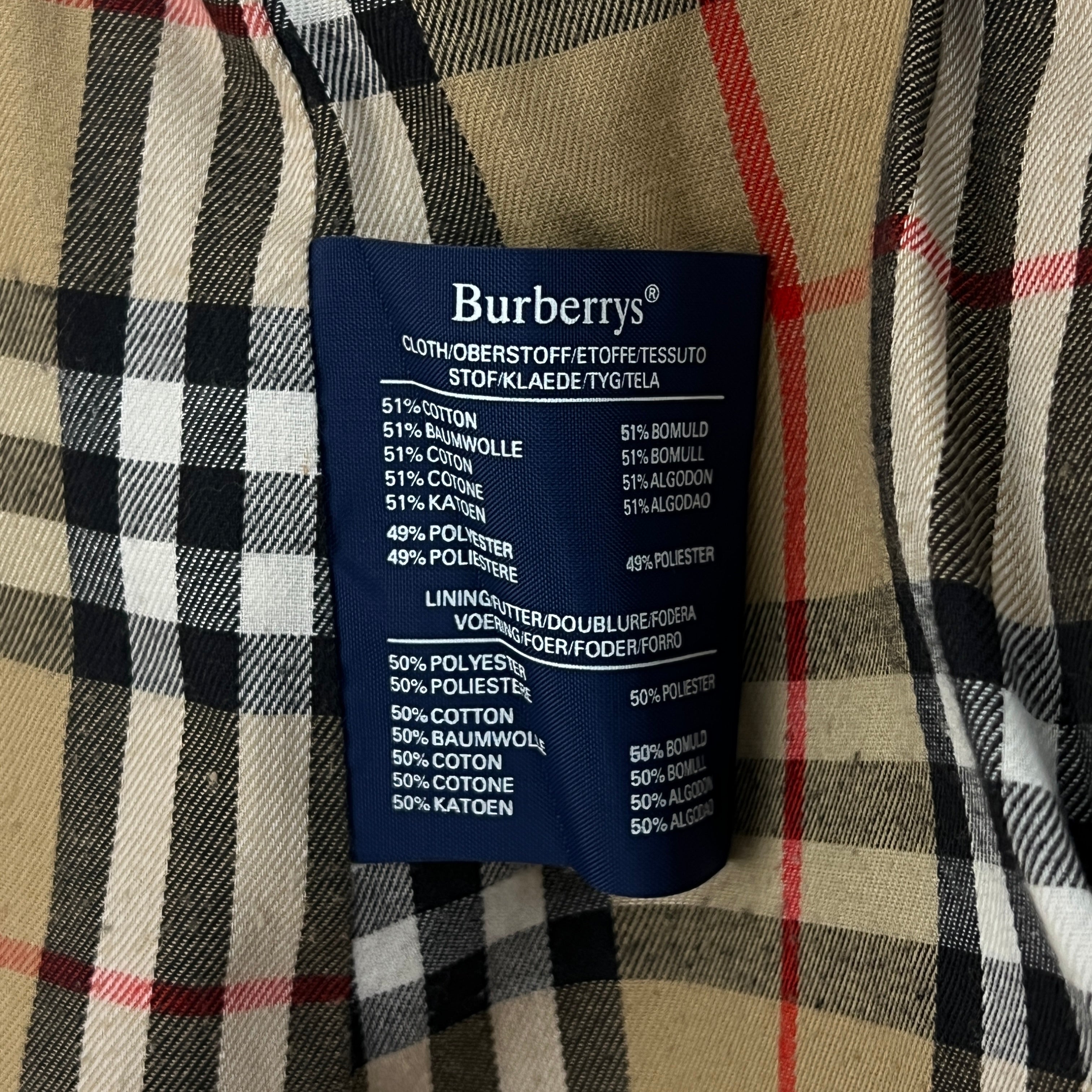 Trench BURBERRY M coton beige