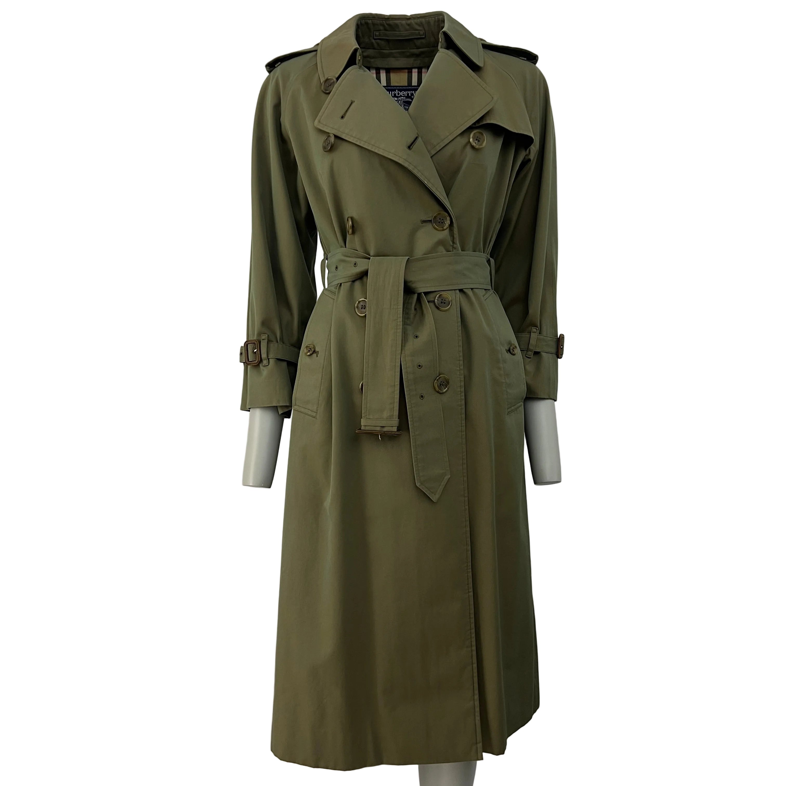 Trench BURBERRY S coton kaki