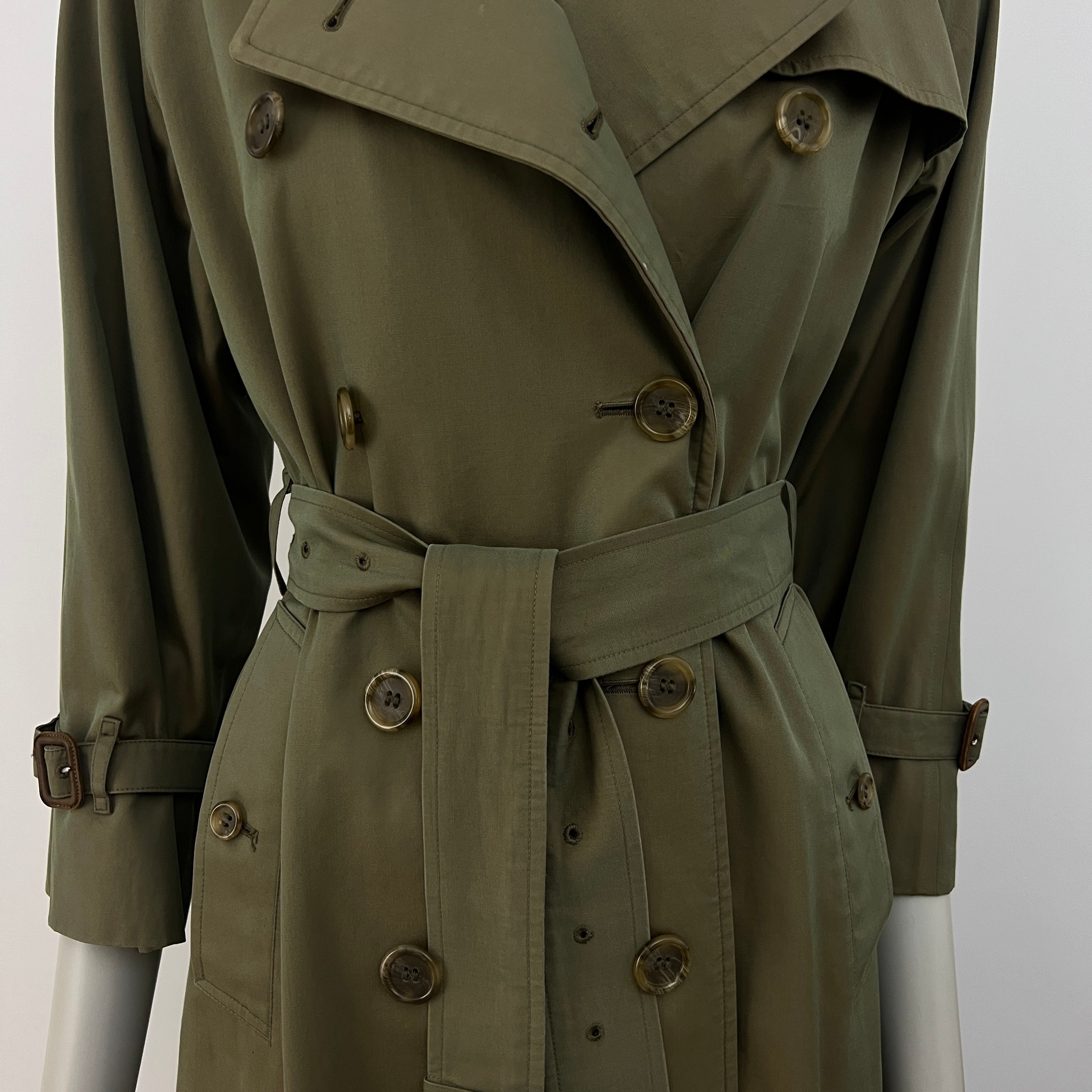 Trench BURBERRY S coton kaki