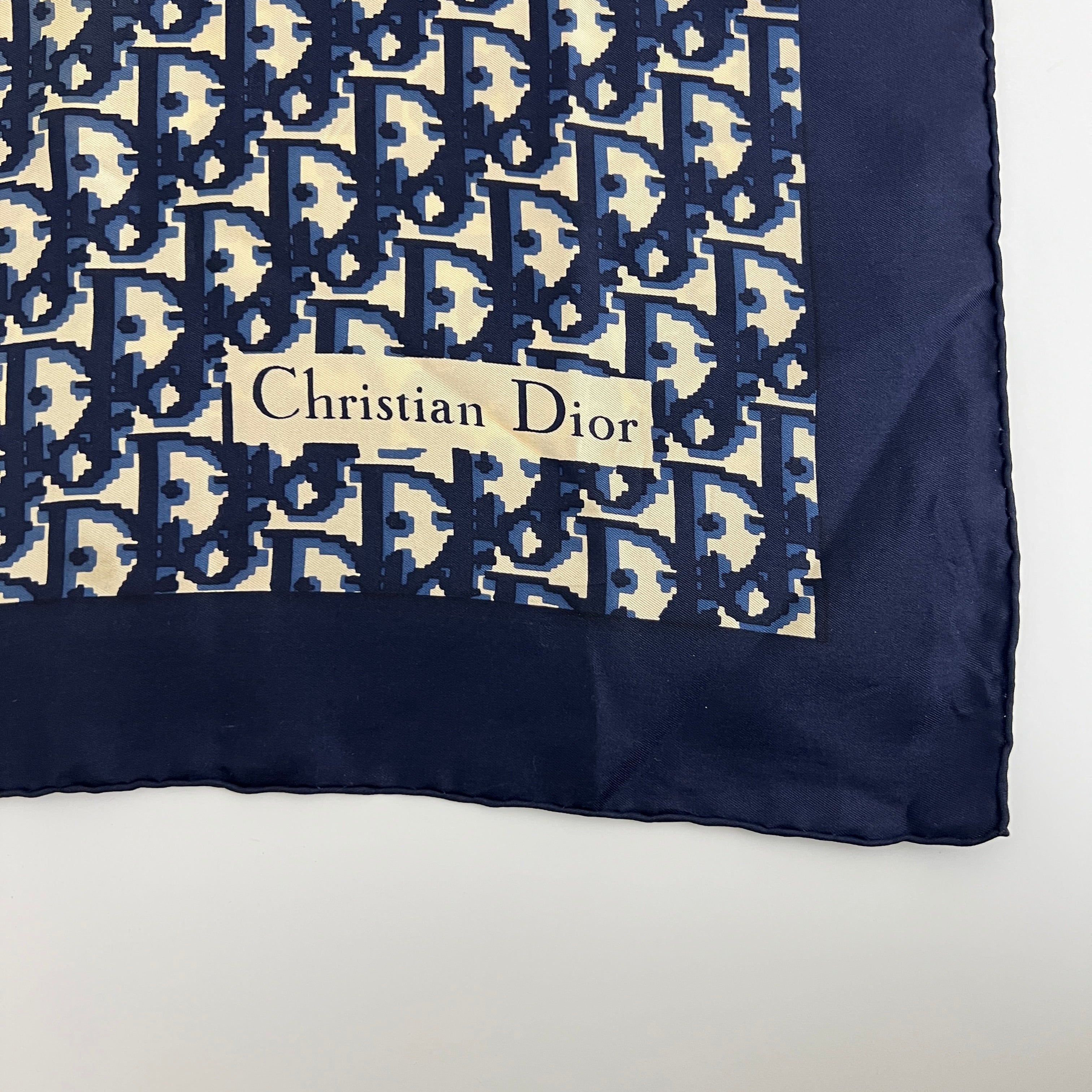 Carré Dior Monogram Oblique bleu