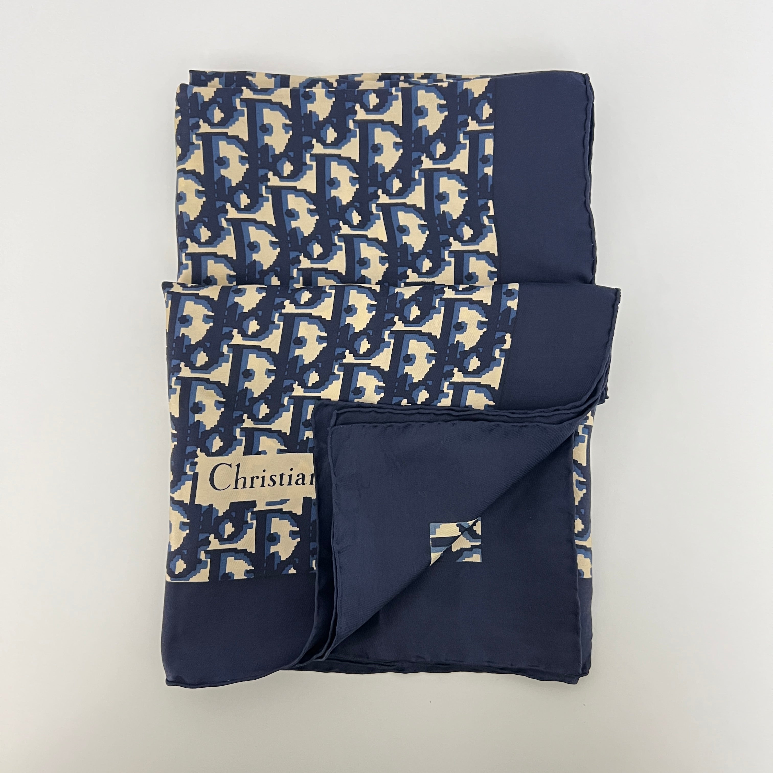 Carré Dior Monogram Oblique bleu