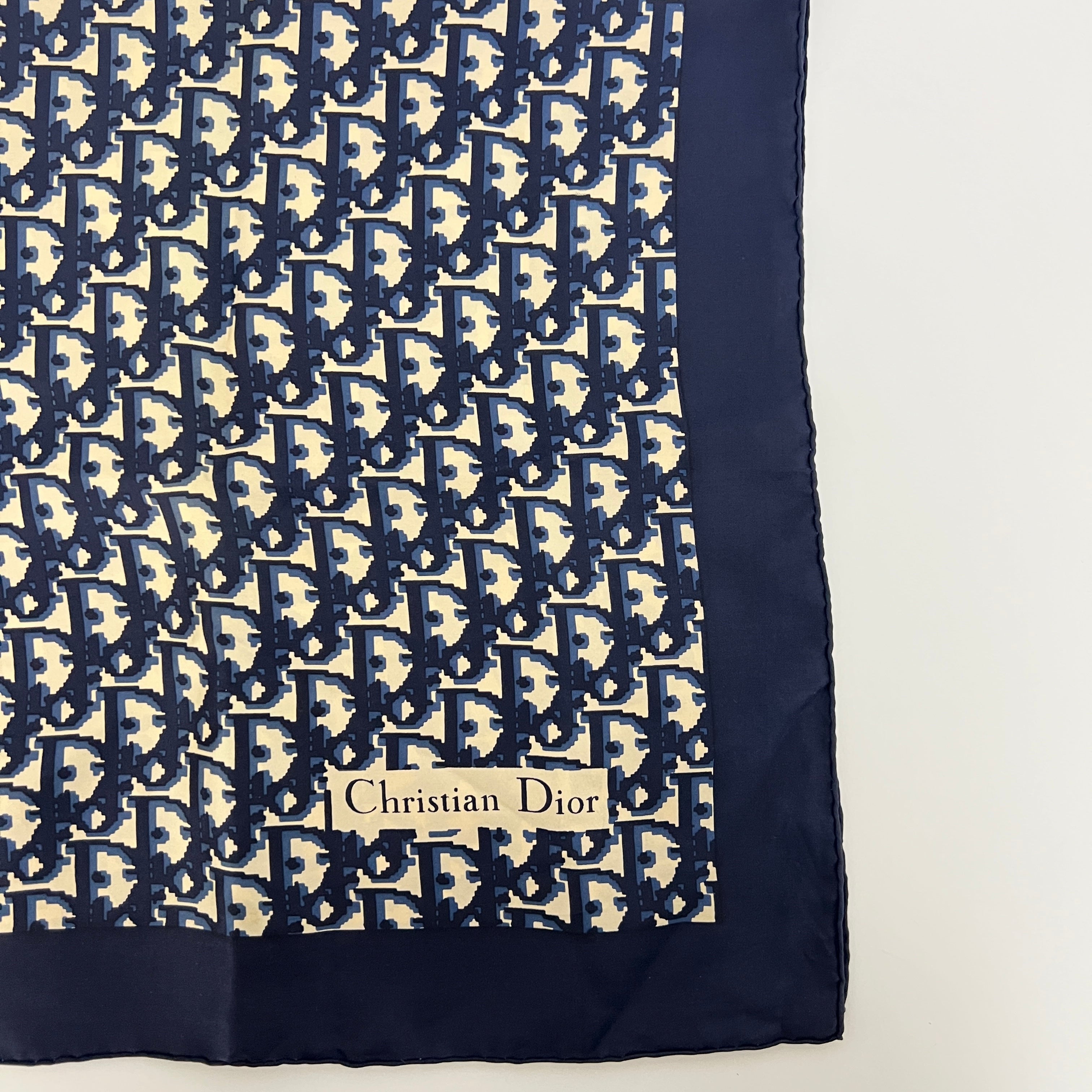 Carré Dior Monogram Oblique bleu