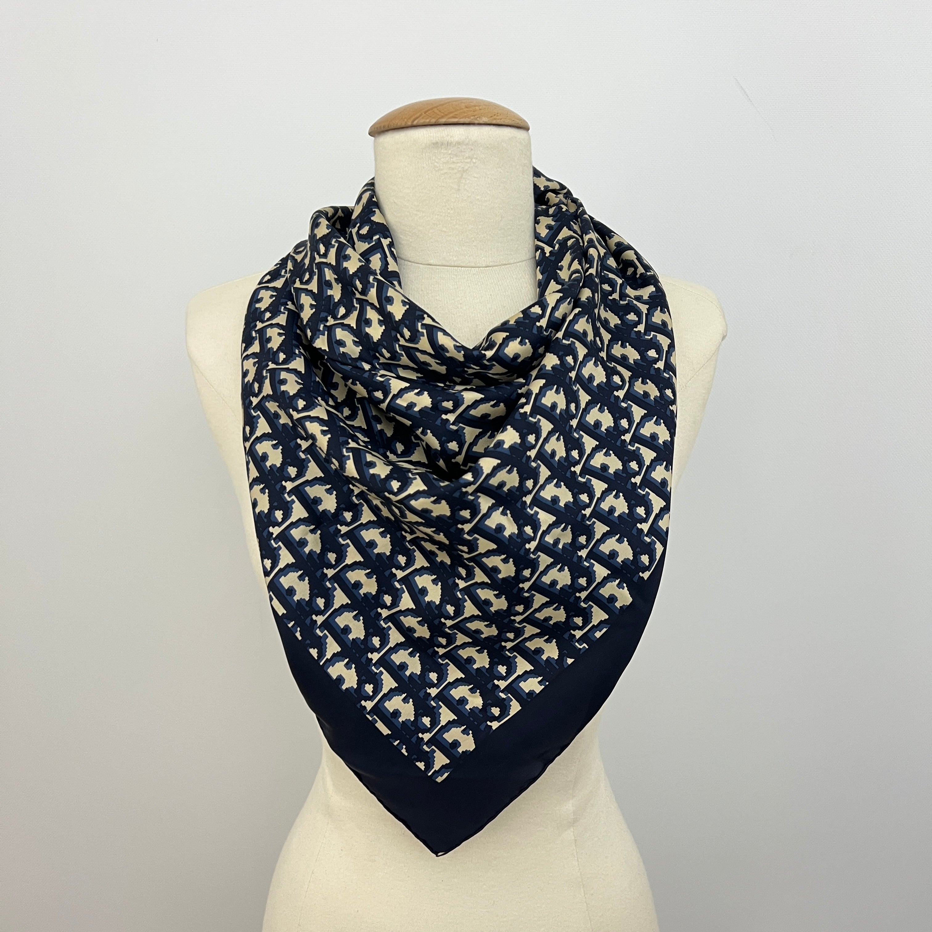 Carré Dior Monogram Oblique bleu