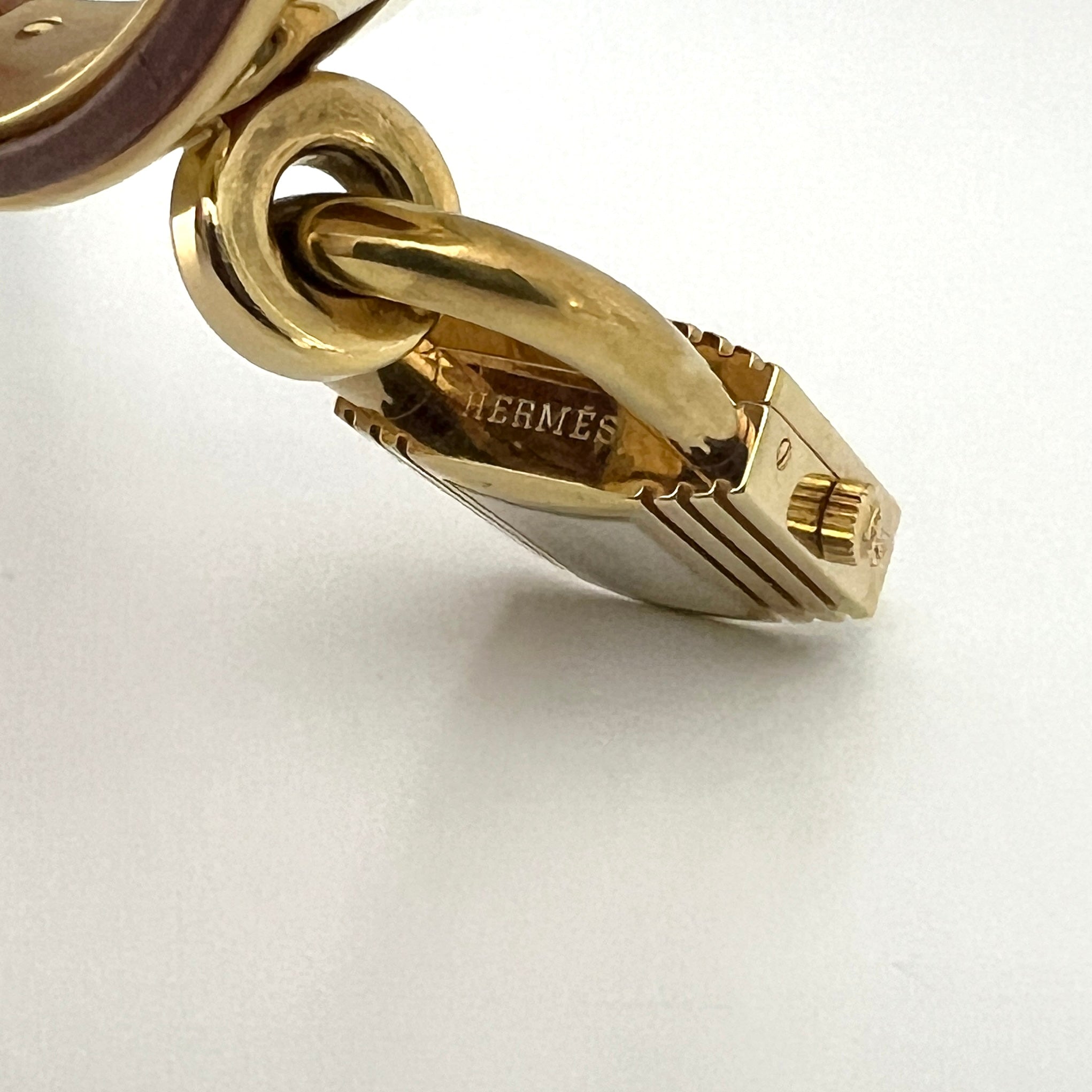 Montre HERMÈS Kelly plaquée or dorée