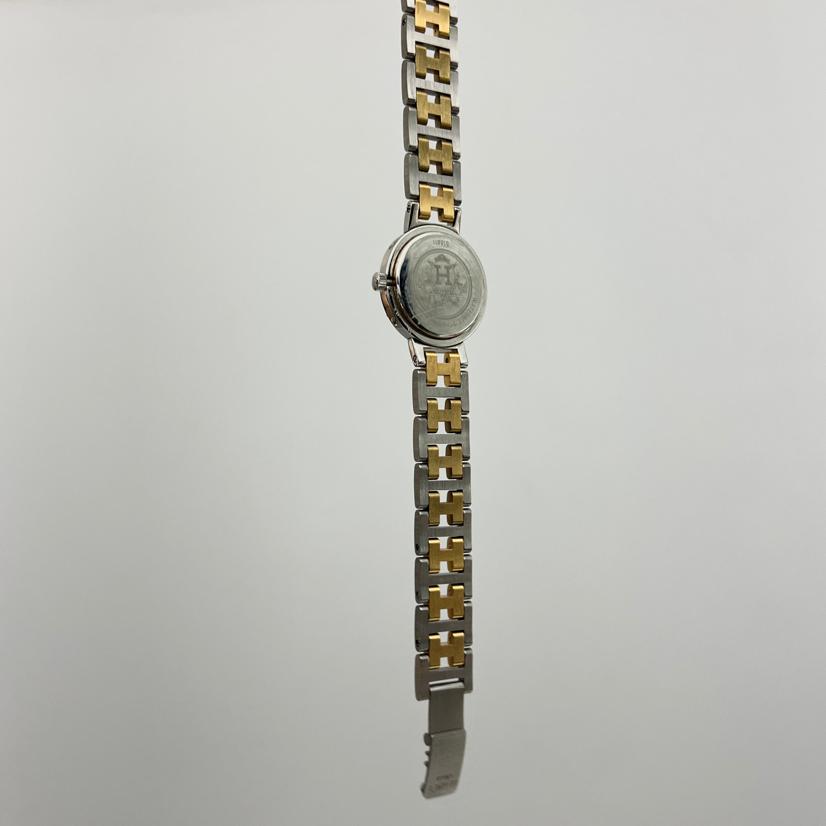 HERMÈS Clipper two-tone steel watch