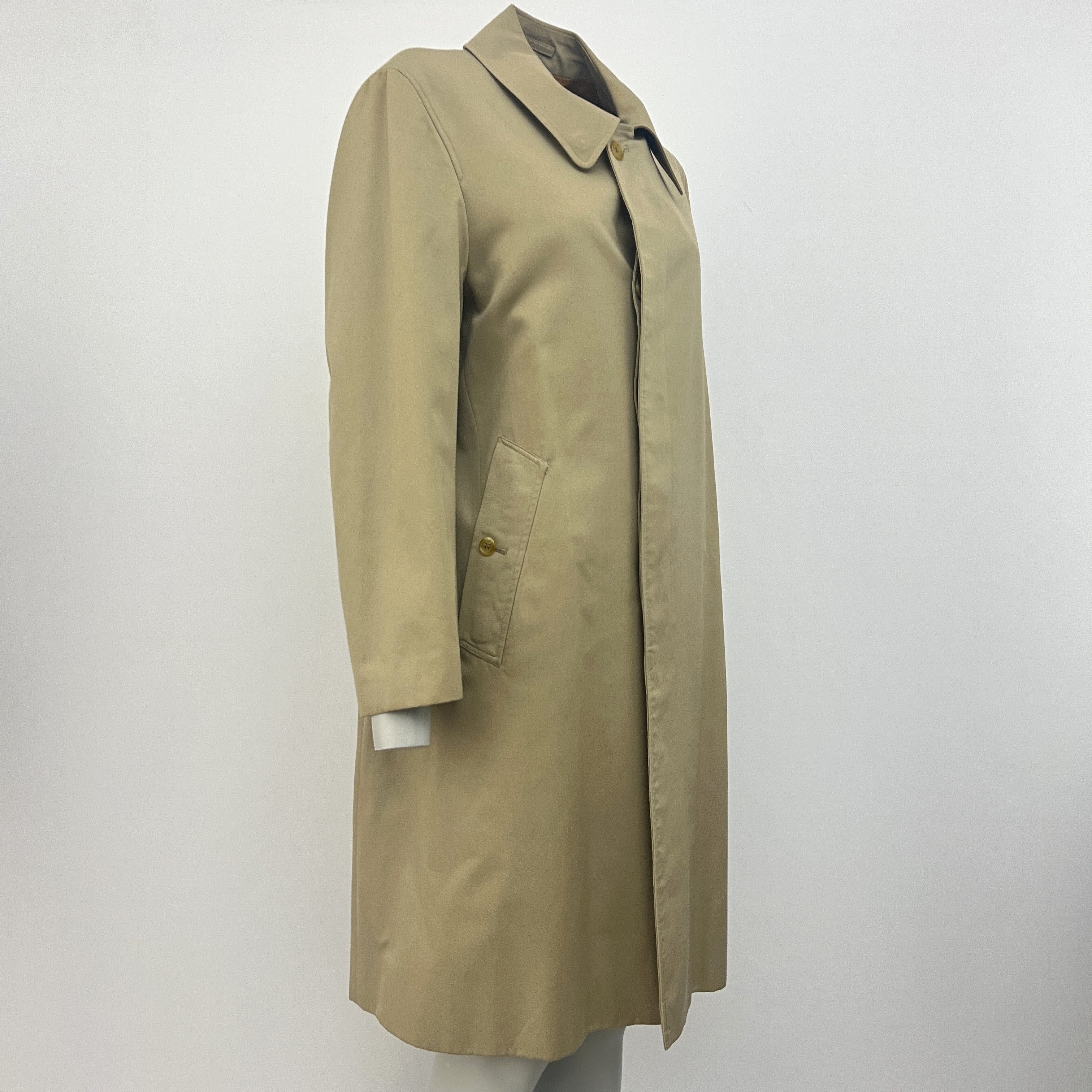 BURBERRY M beige cotton trench coat
