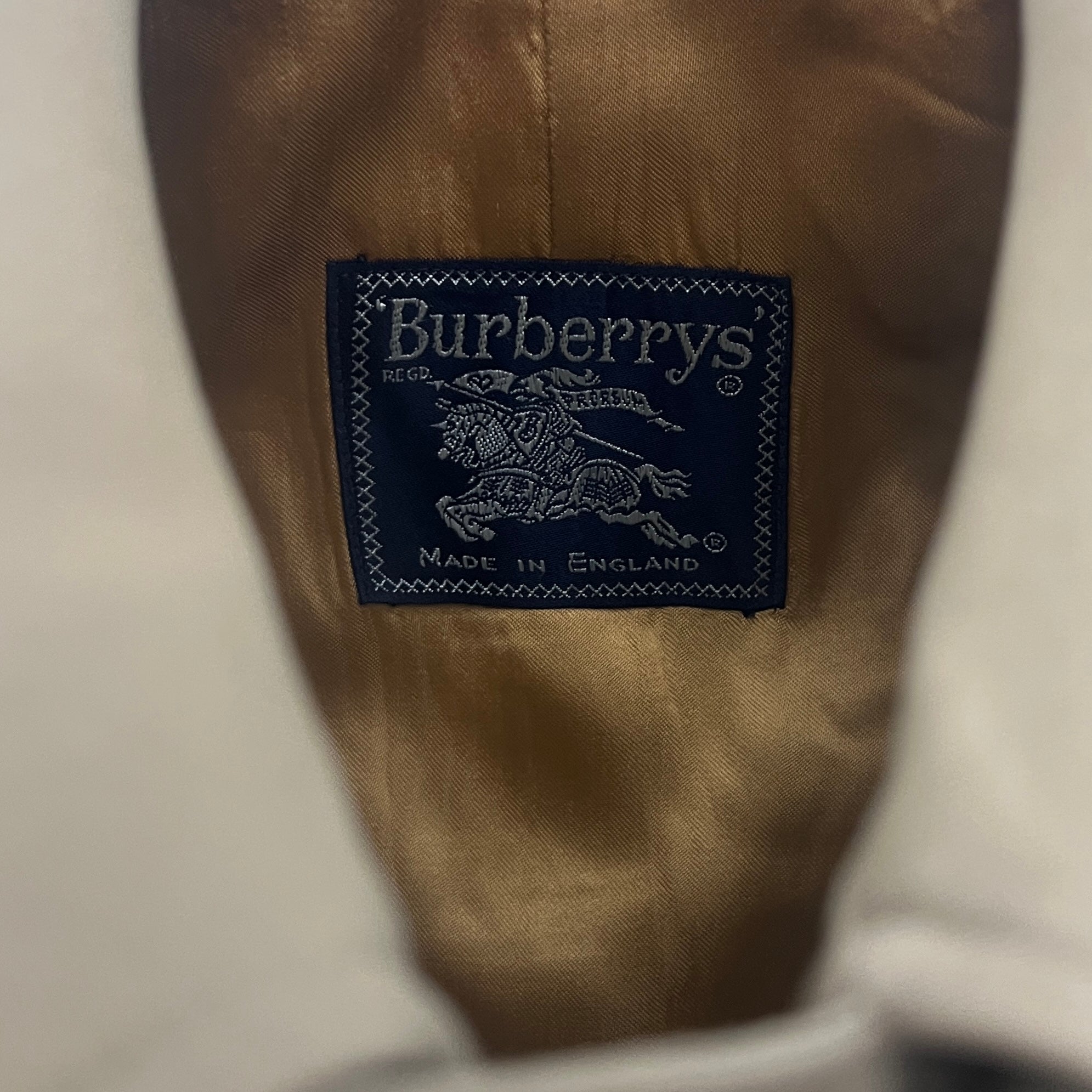 BURBERRY M beige cotton trench coat