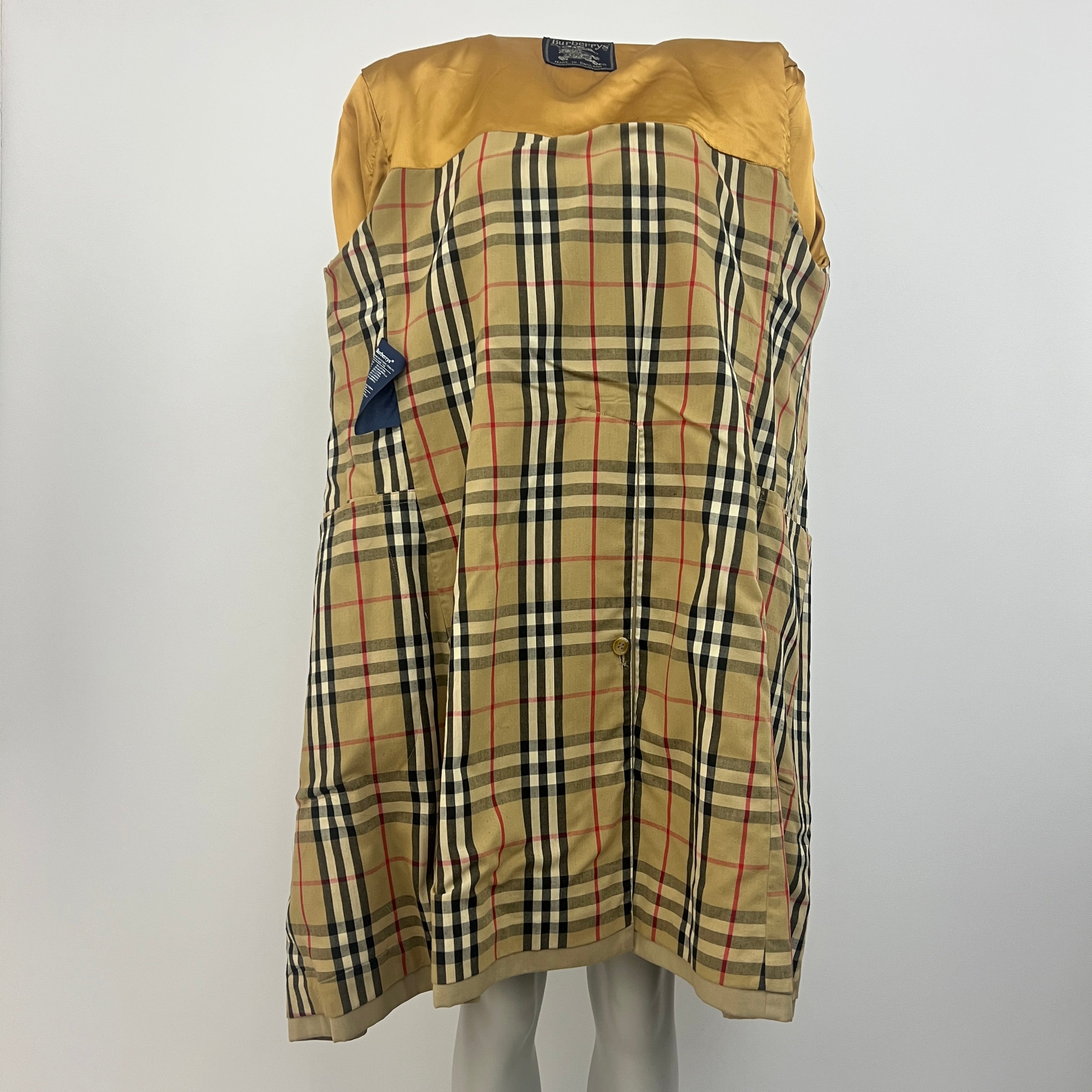 BURBERRY M beige cotton trench coat