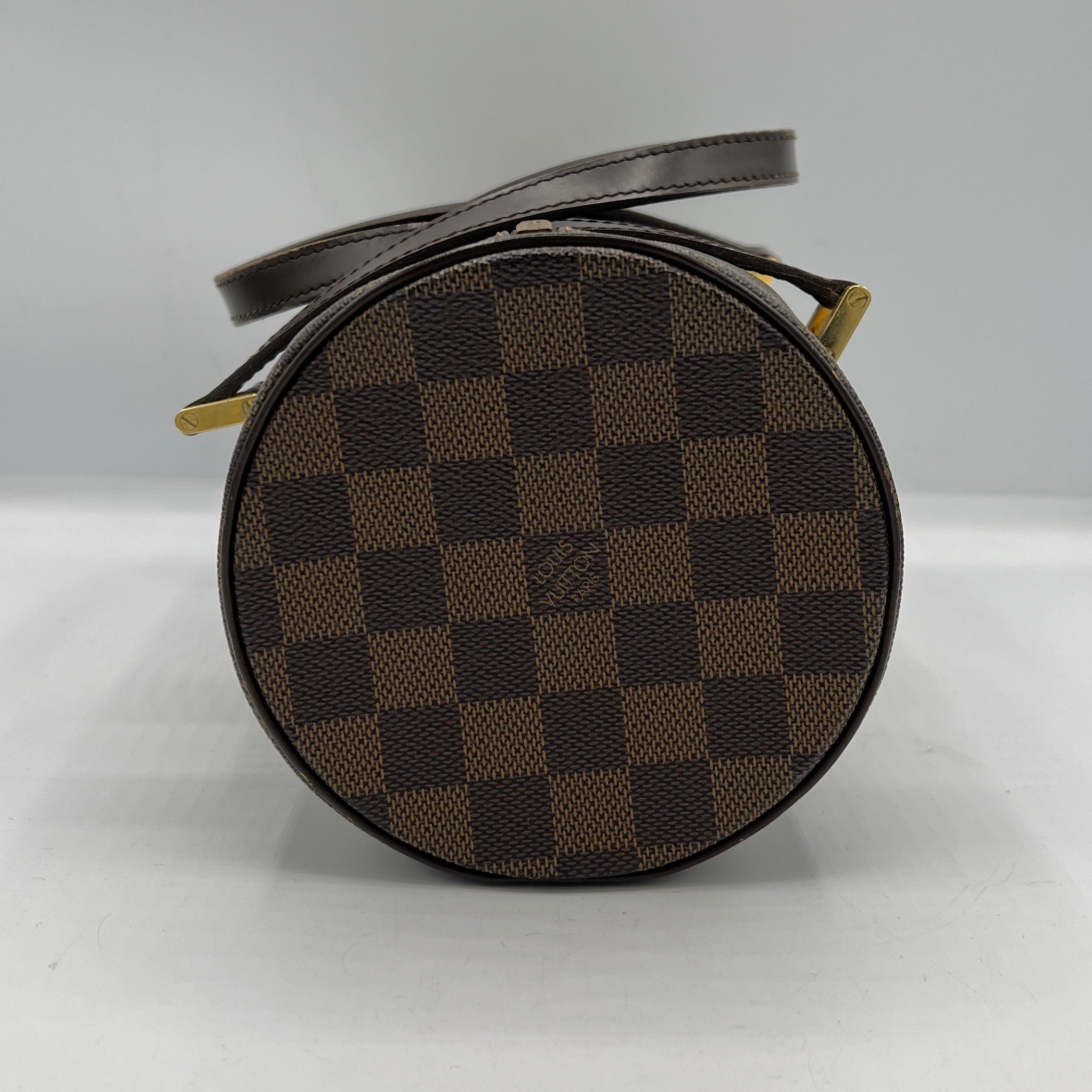 Sac à main LOUIS VUITTON Papillon toile et cuir marron