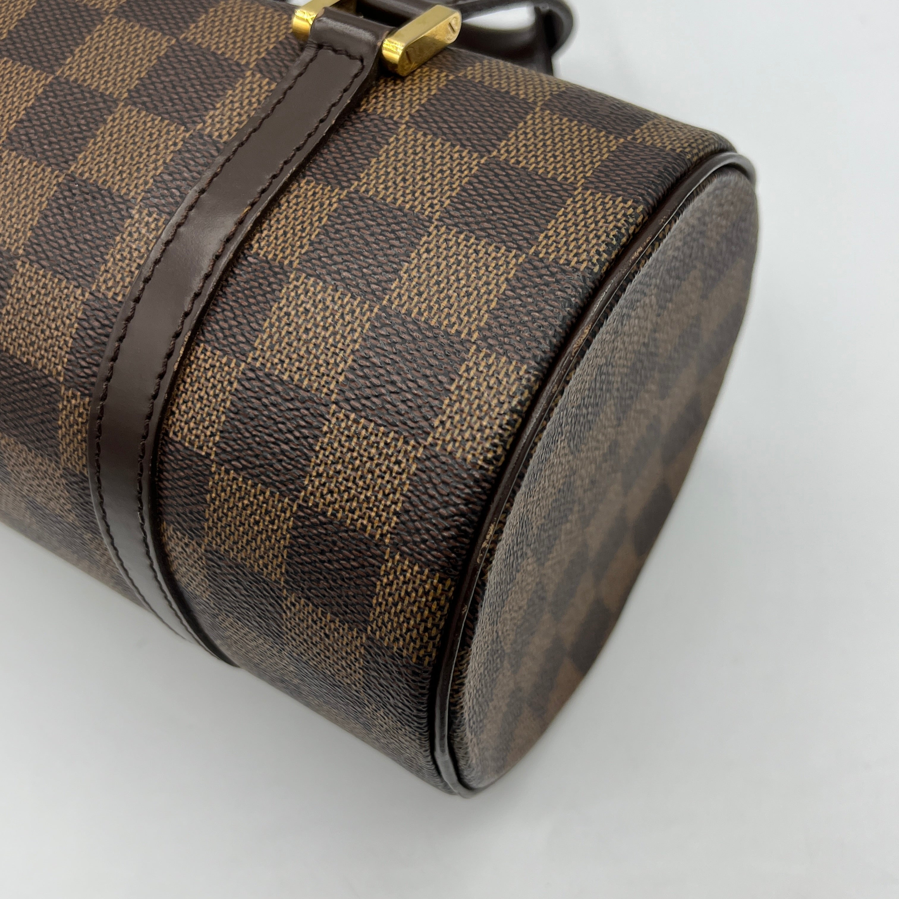 Sac à main LOUIS VUITTON Papillon toile et cuir marron