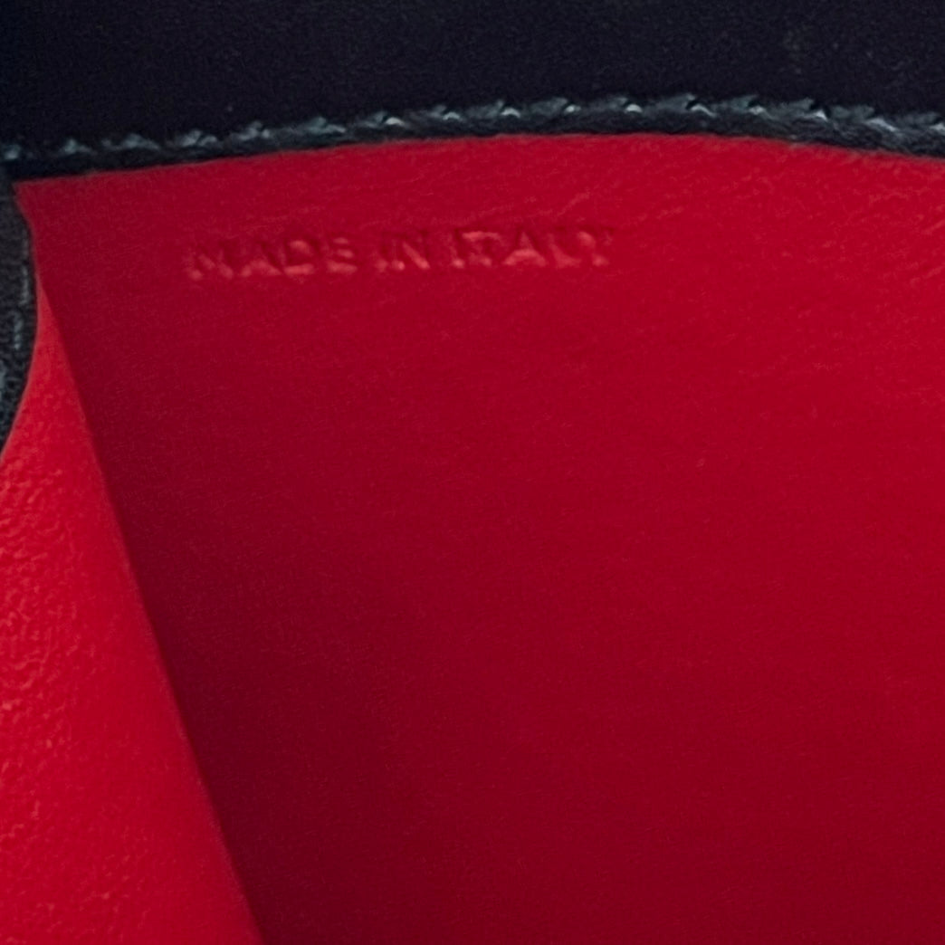 CARTIER Panthère C Small smooth black leather bag