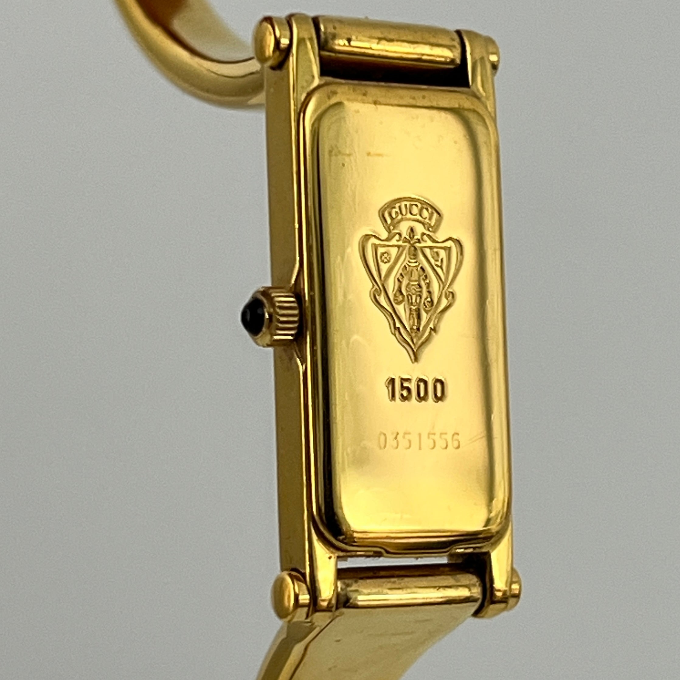 Montre GUCCI 1500 plaqué or doré