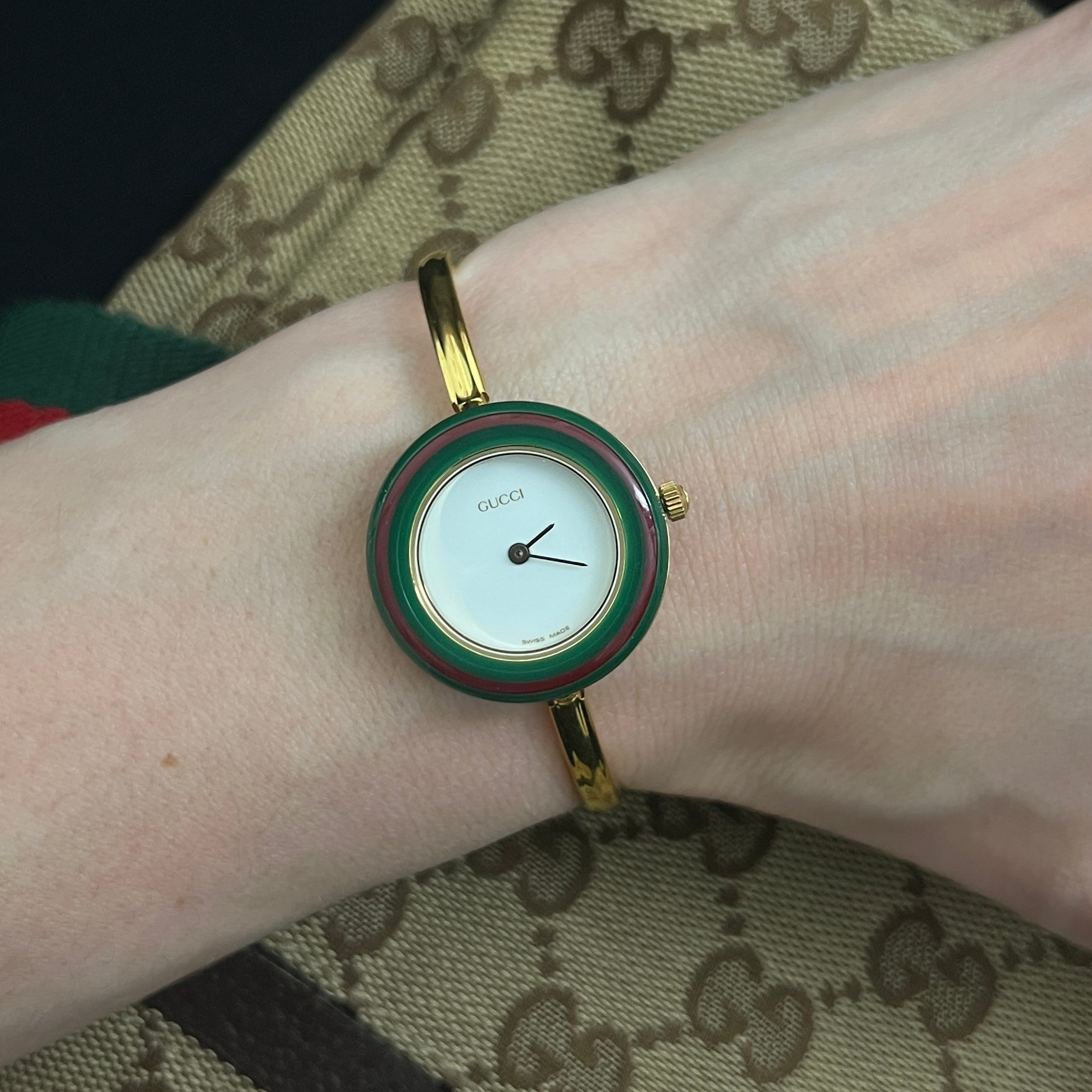 GUCCI Play gold-plated watch