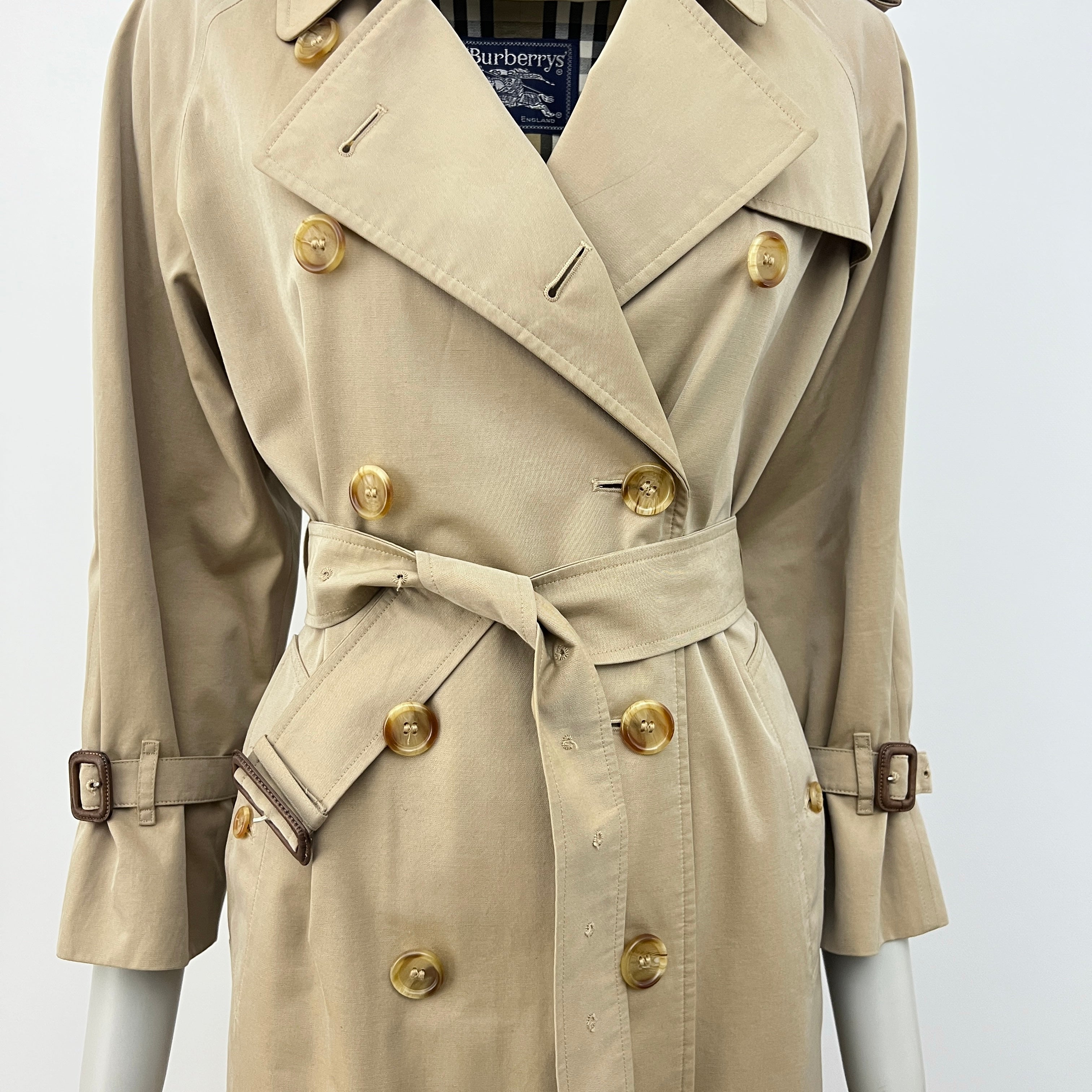 Trench BURBERRY XS coton beige