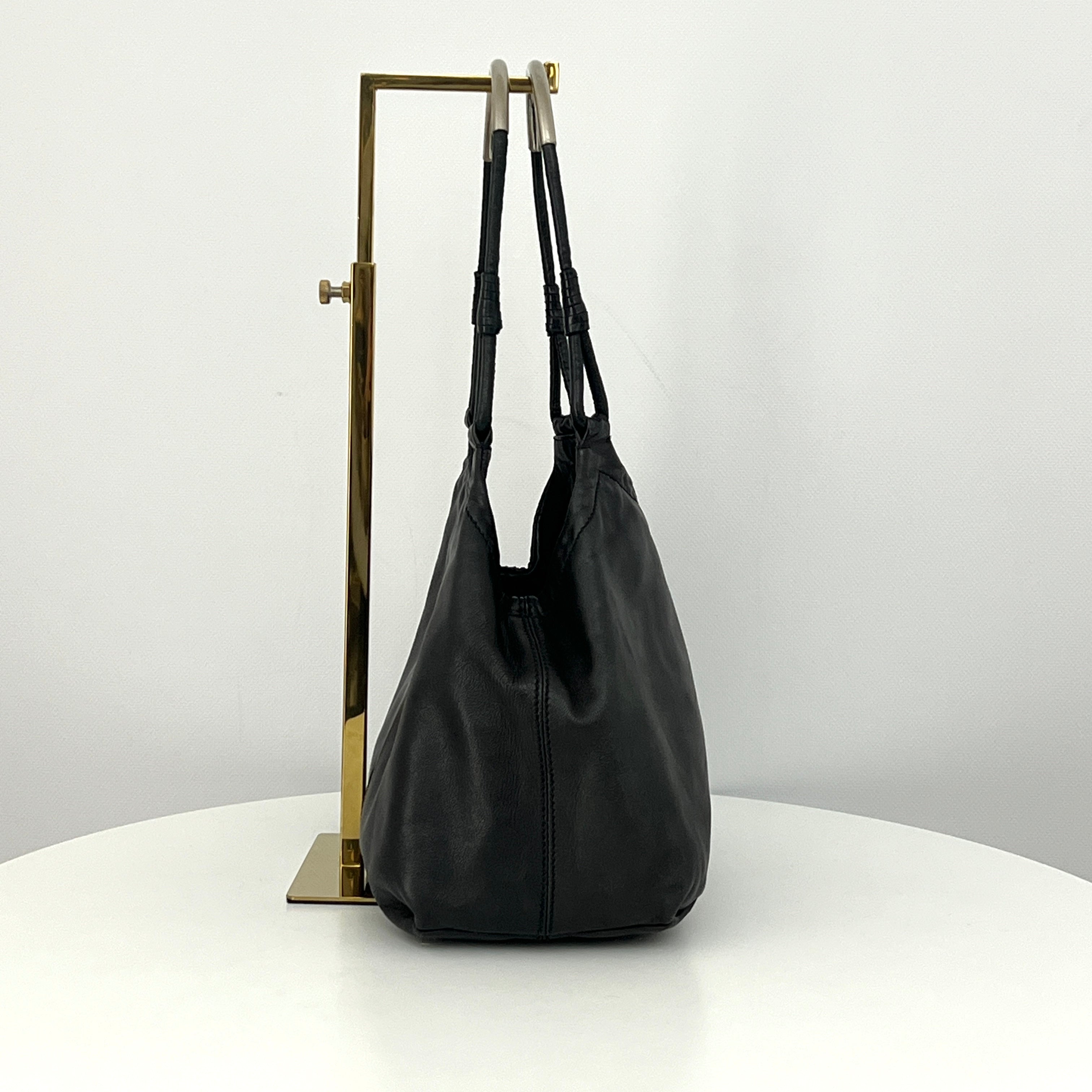 Sac PRADA Tote Bag cuir lisse noir