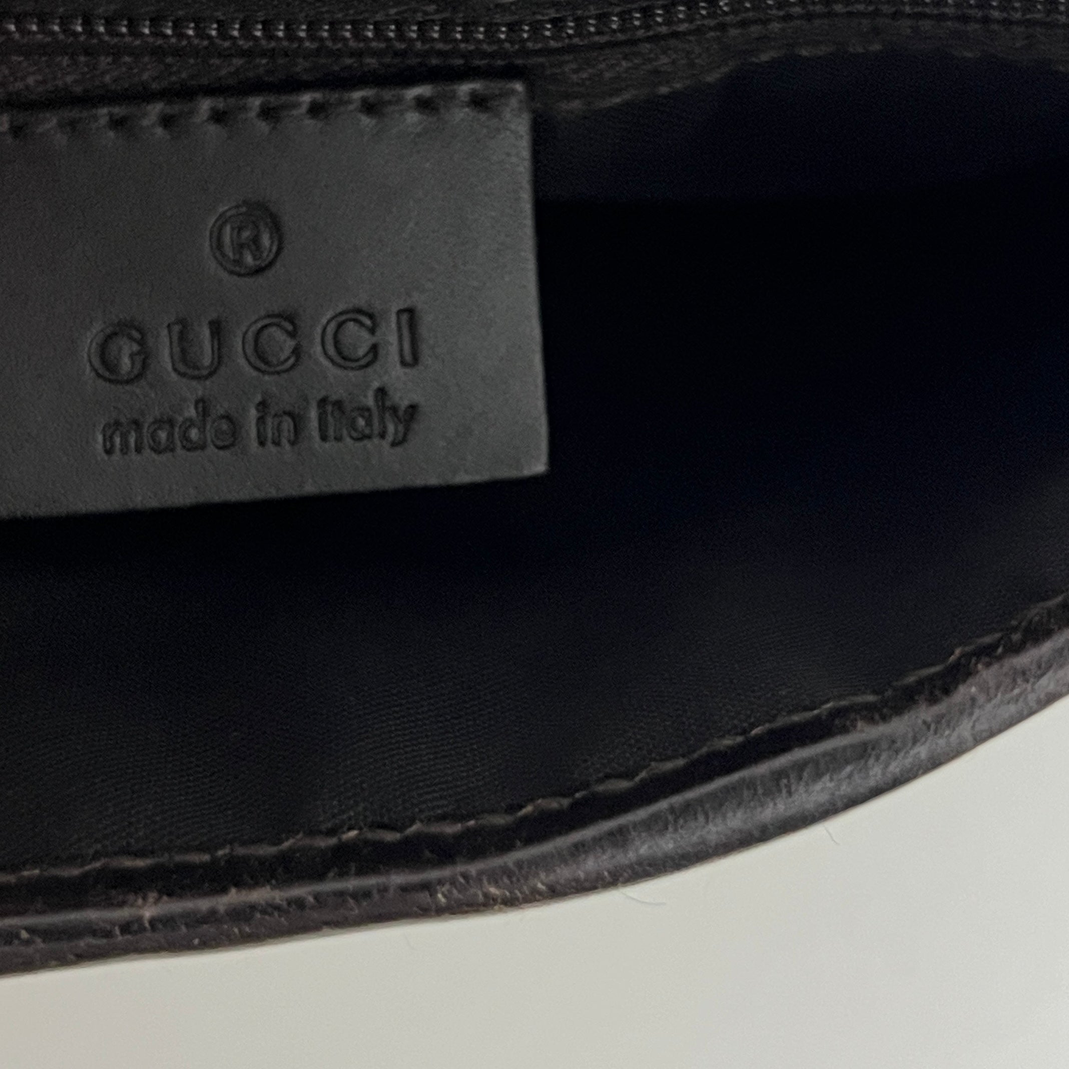 GUCCI Jackie Small brown canvas and leather bag