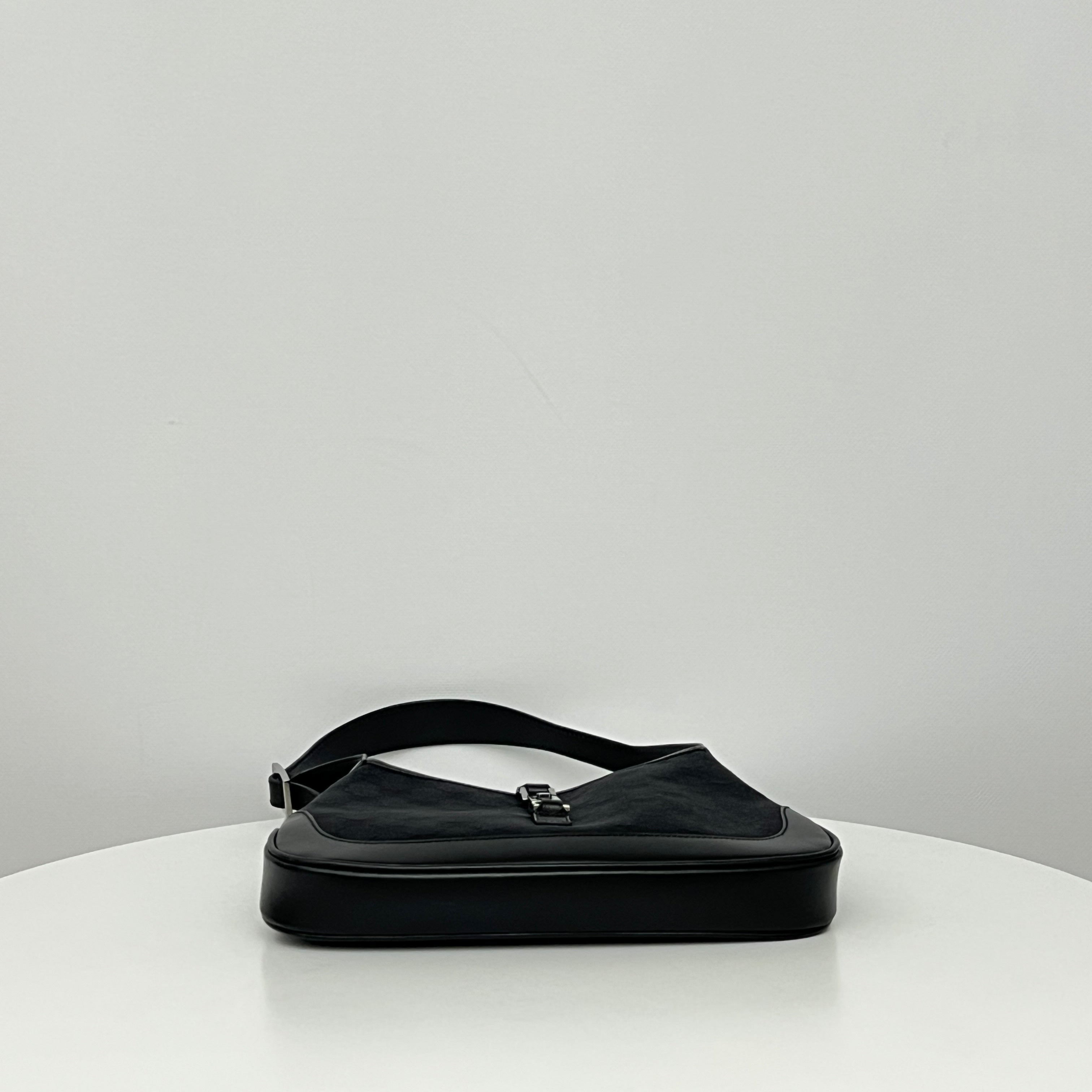 Sac GUCCI Jackie Small toile et cuir noir