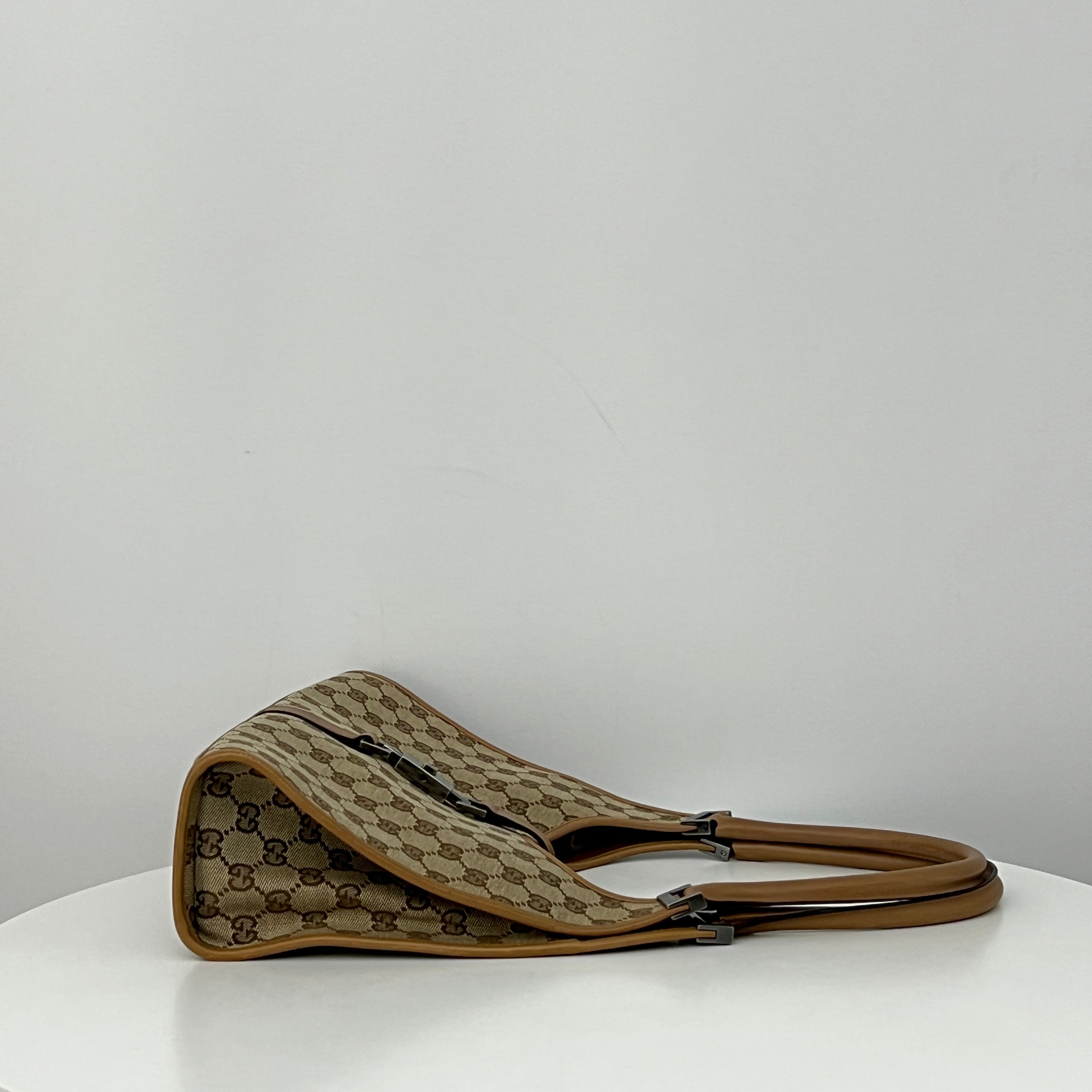 Sac GUCCI Jackie toile et cuir marron