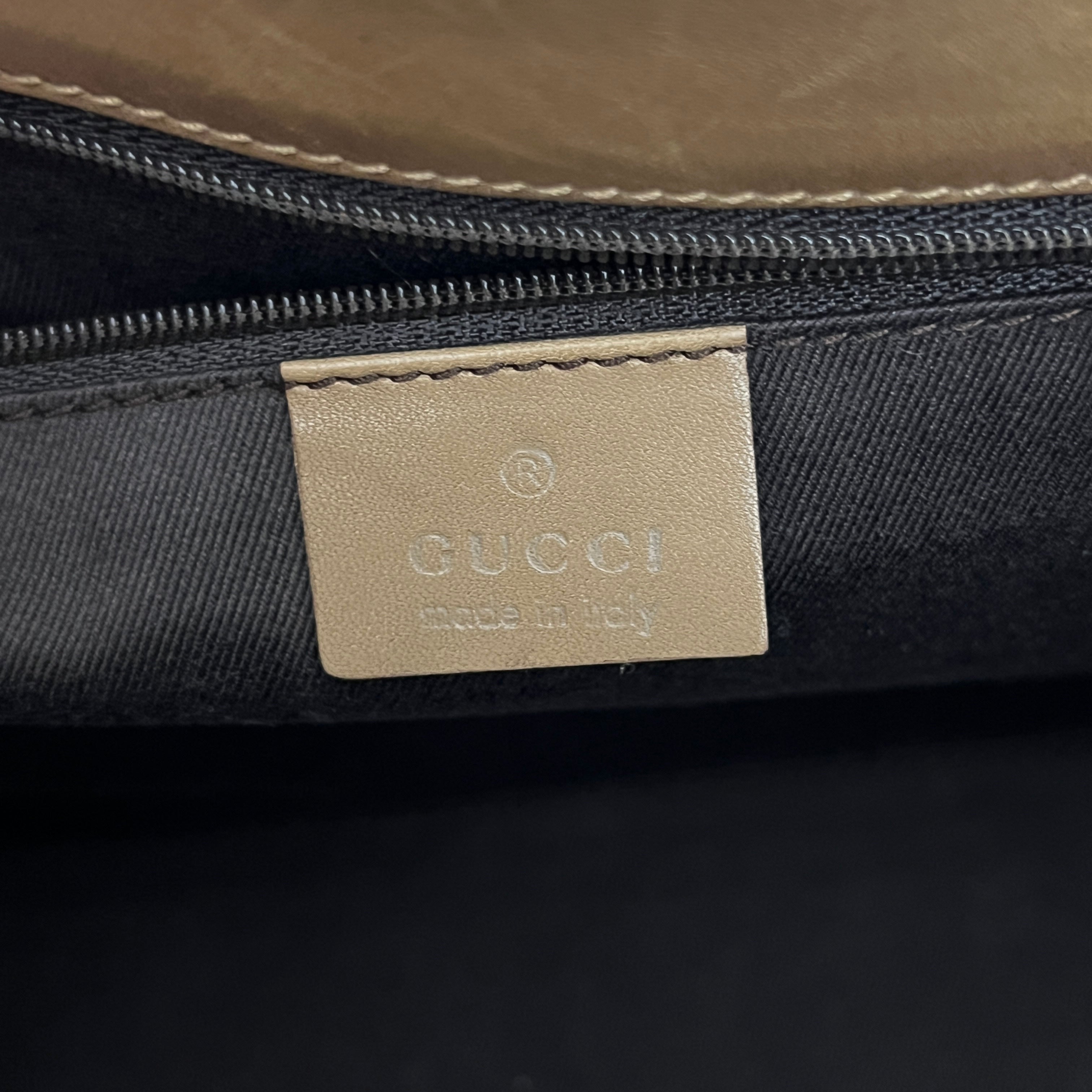 Sac GUCCI Jackie toile et cuir marron