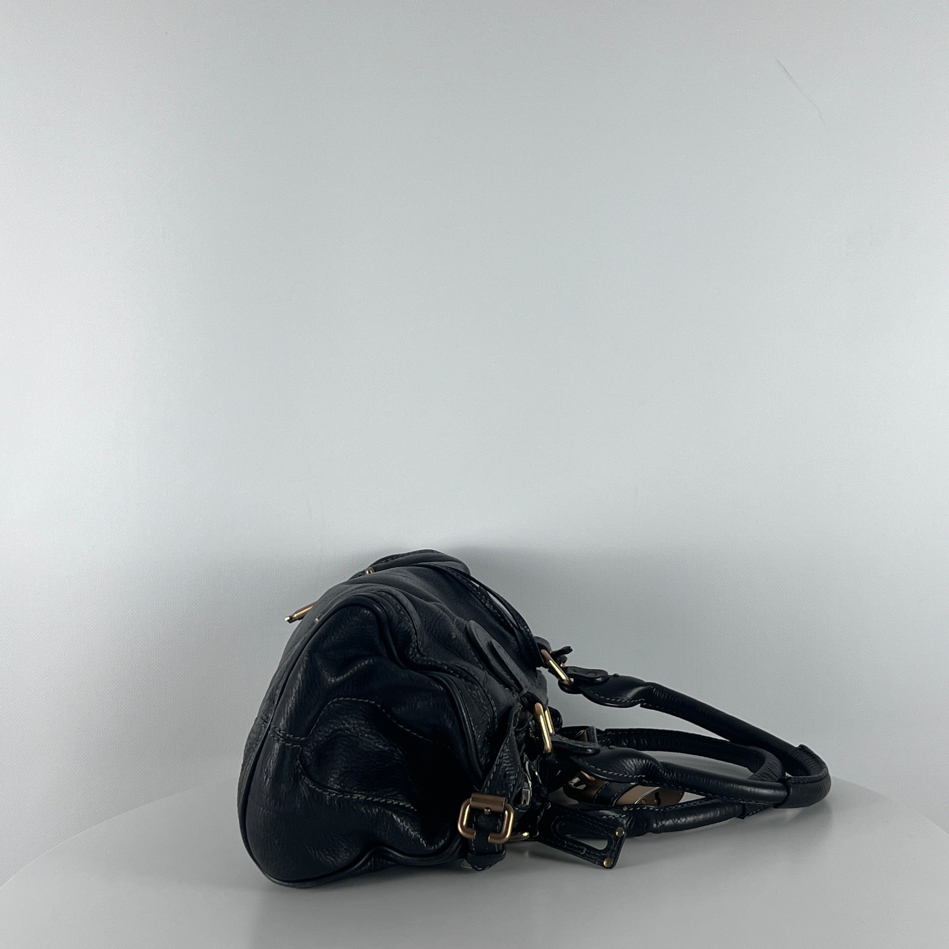Sac à main CHLOE Paddington cuir noir