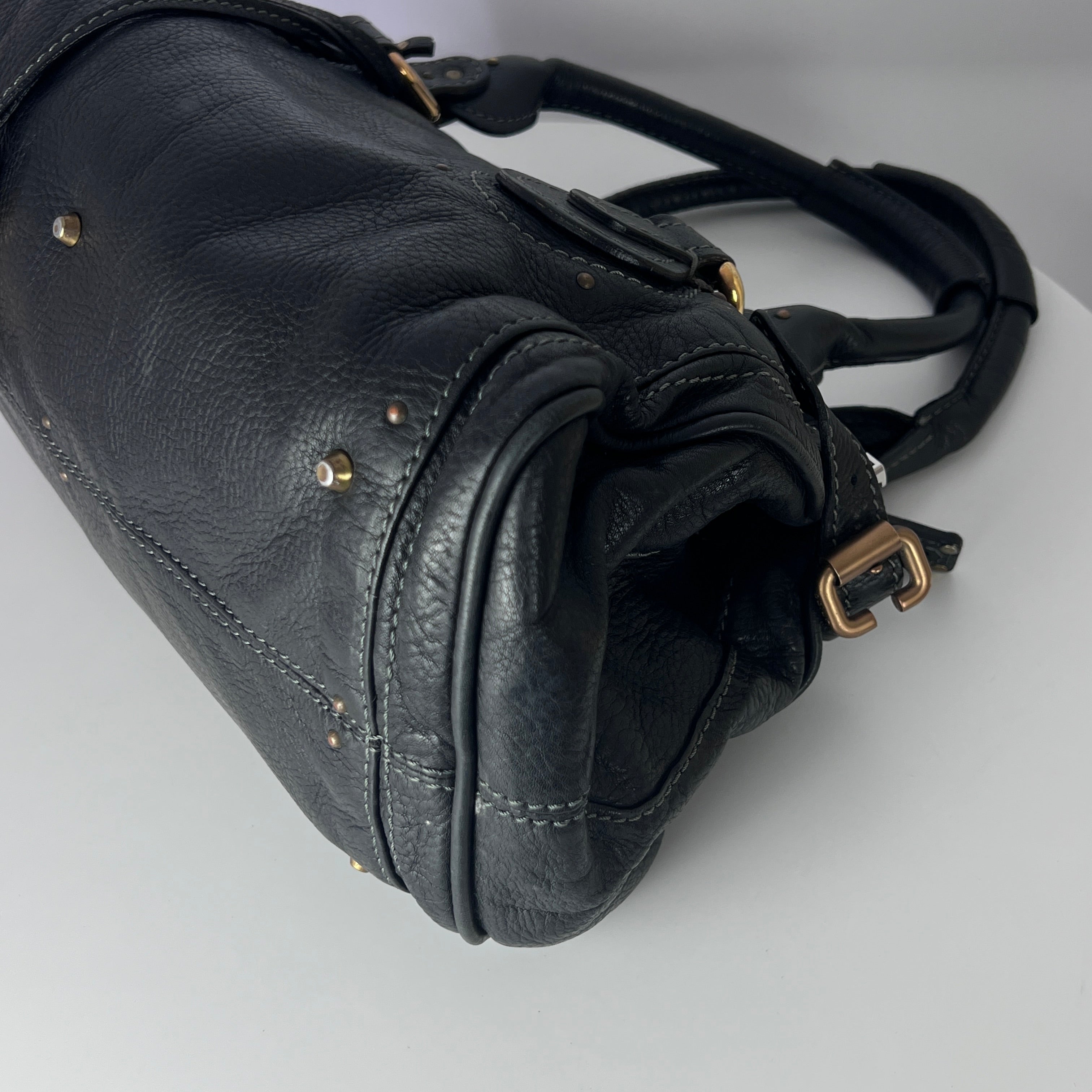 Sac à main CHLOE Paddington cuir noir