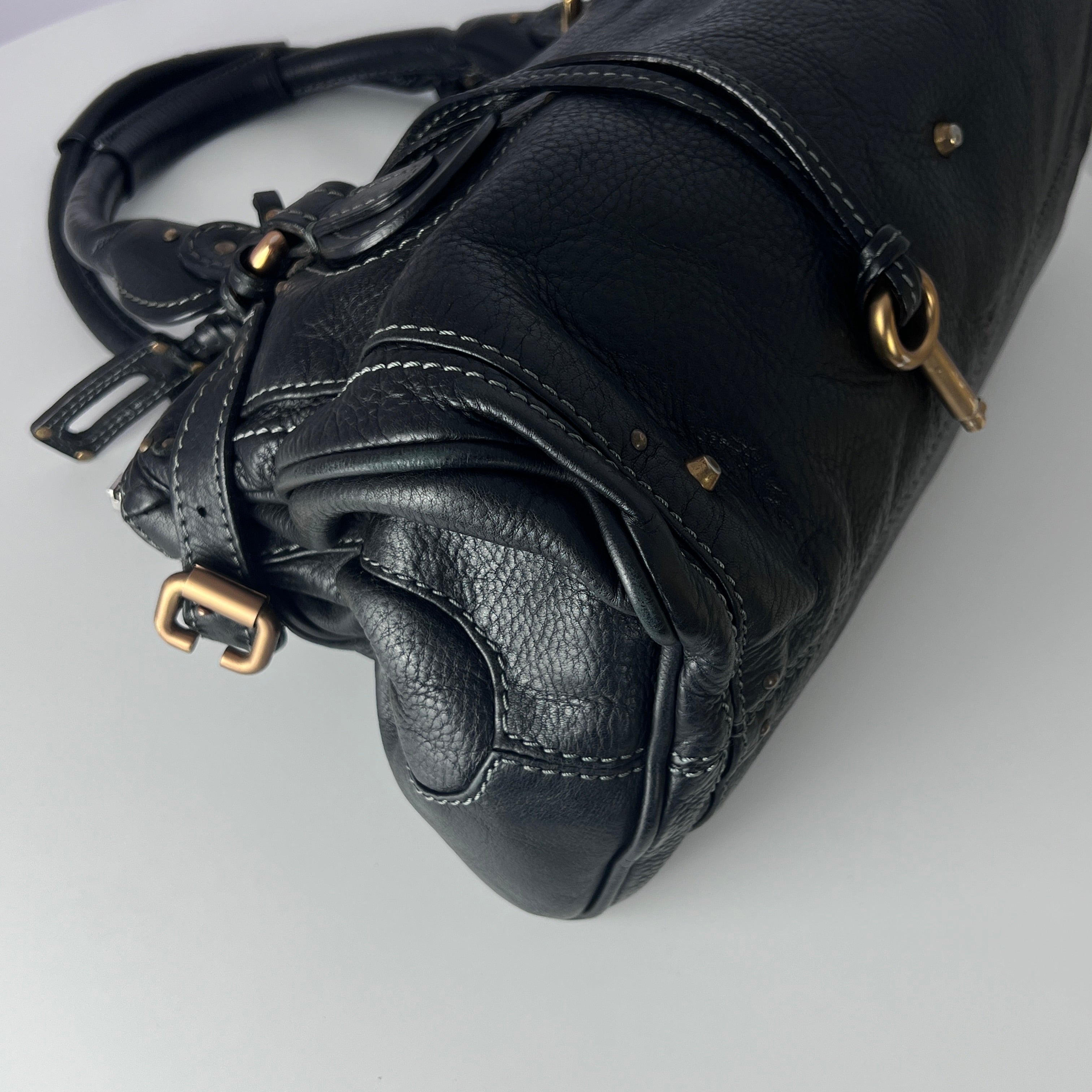 Sac à main CHLOE Paddington cuir noir