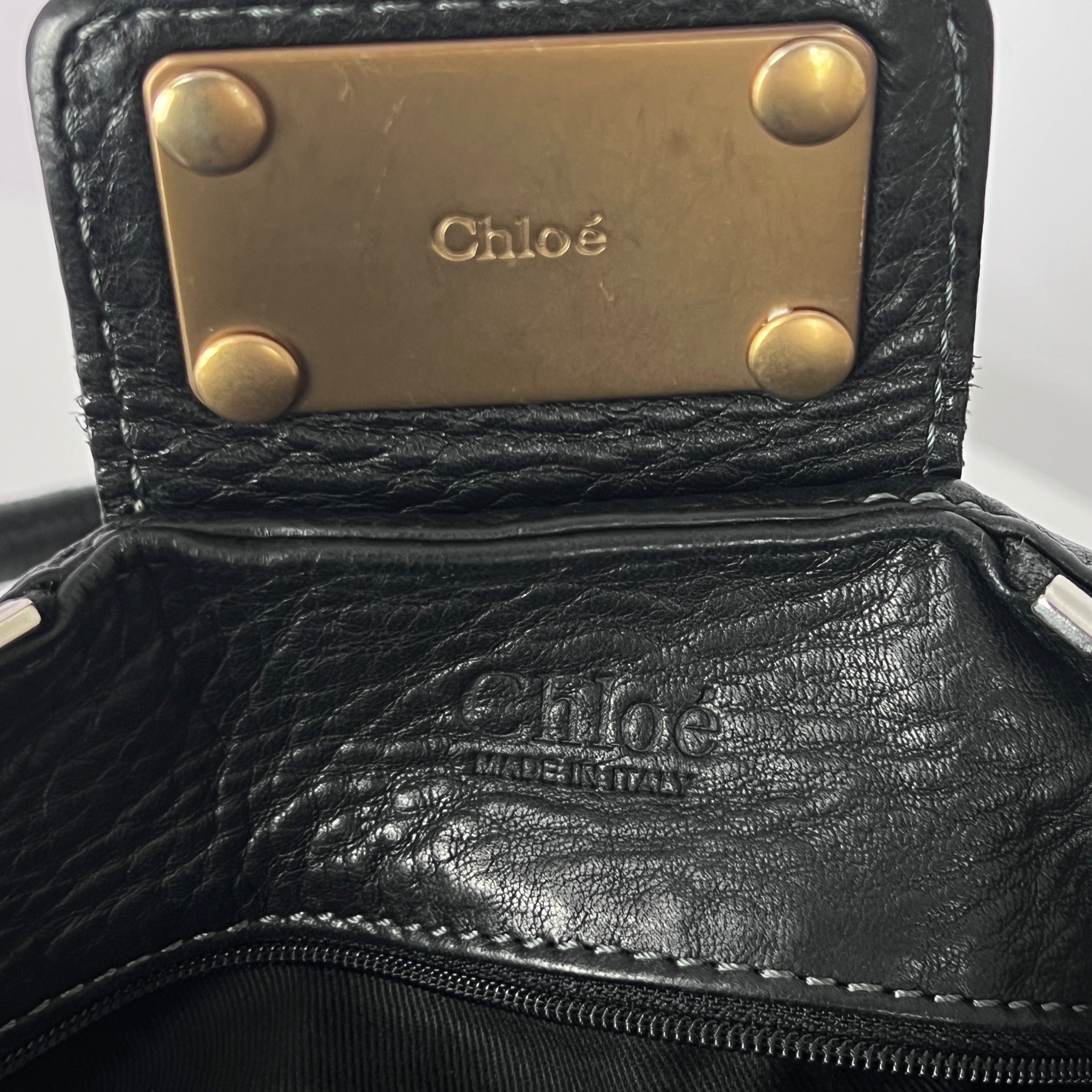 Sac à main CHLOE Paddington cuir noir