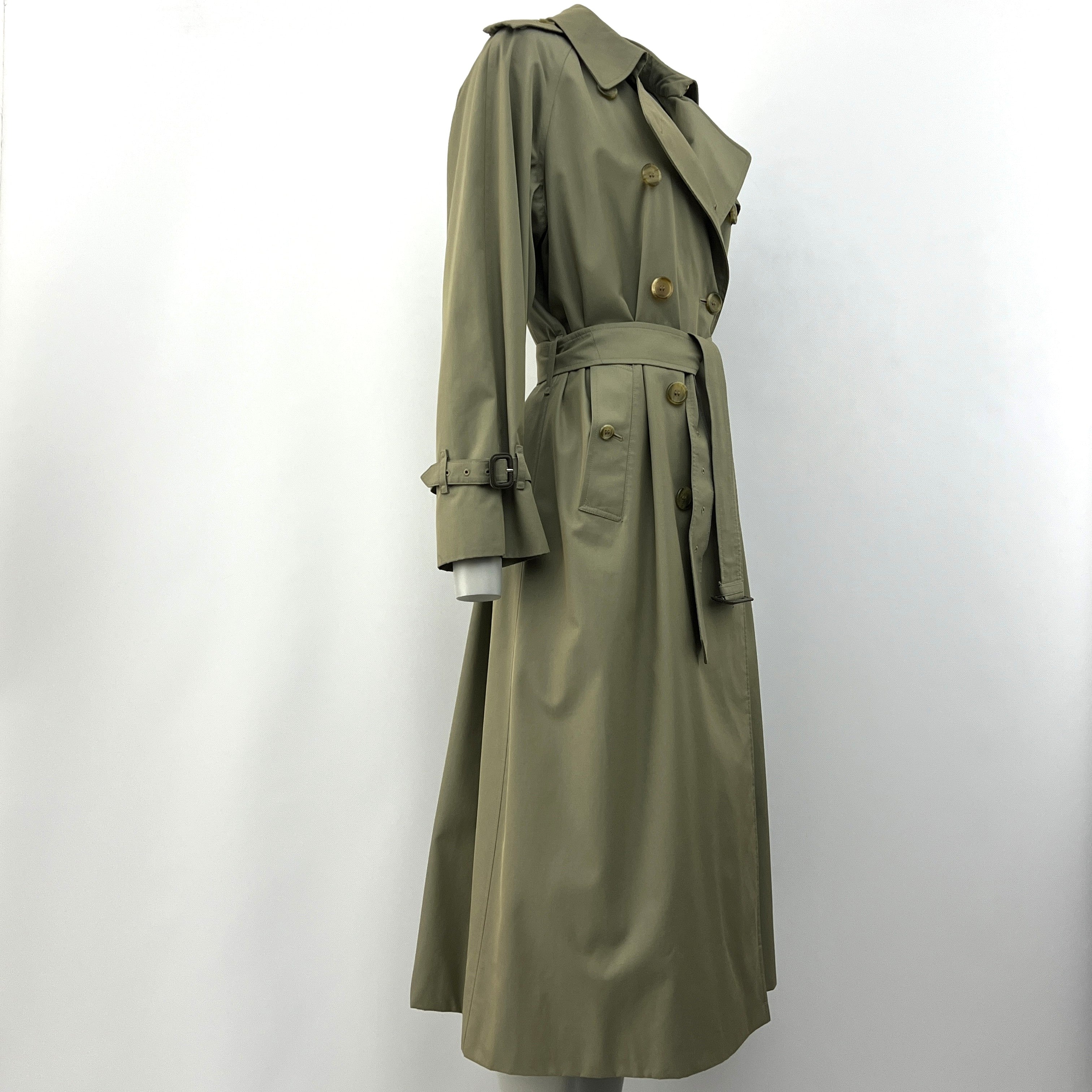 BURBERRY M cotton trench coat in khaki
