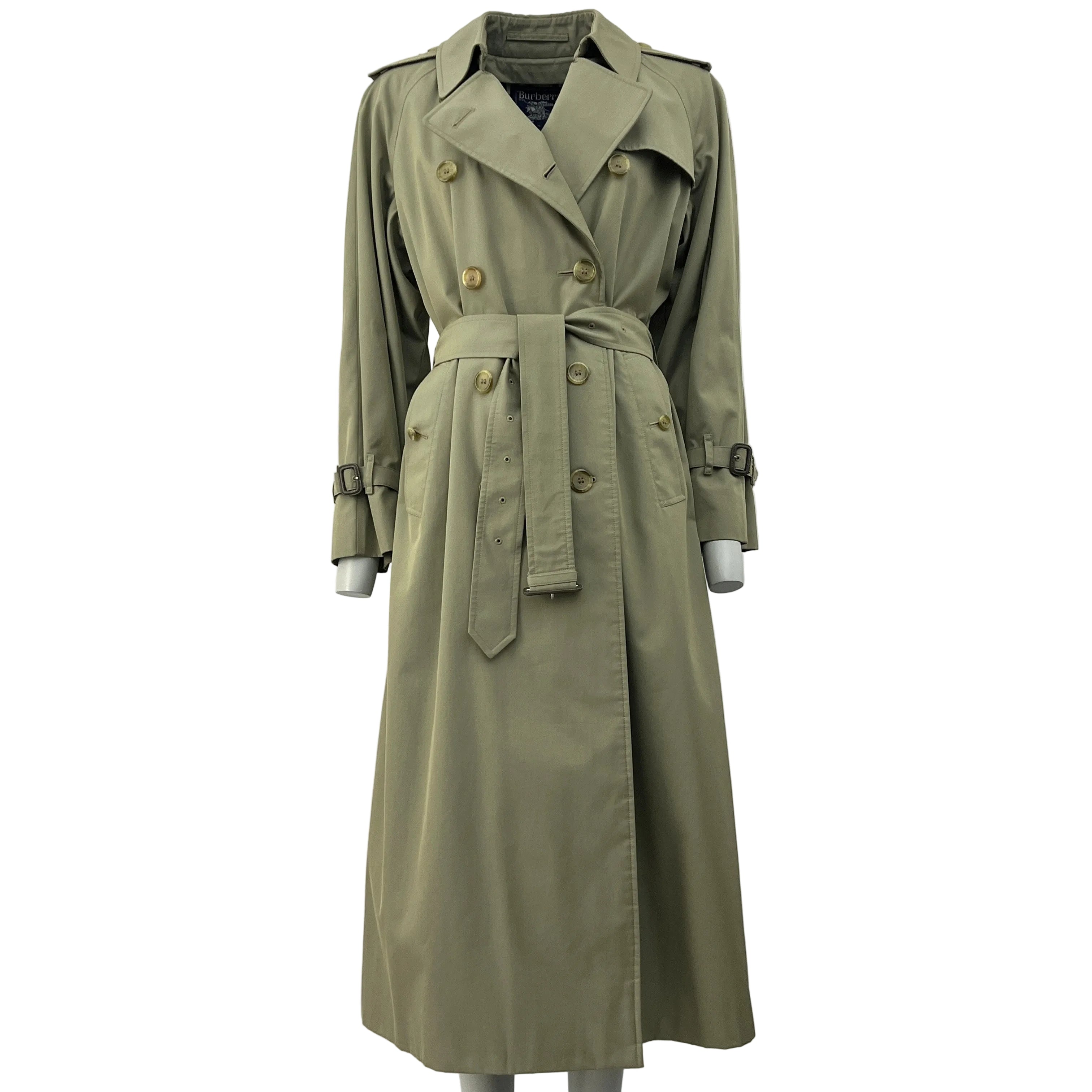 BURBERRY M cotton trench coat in khaki