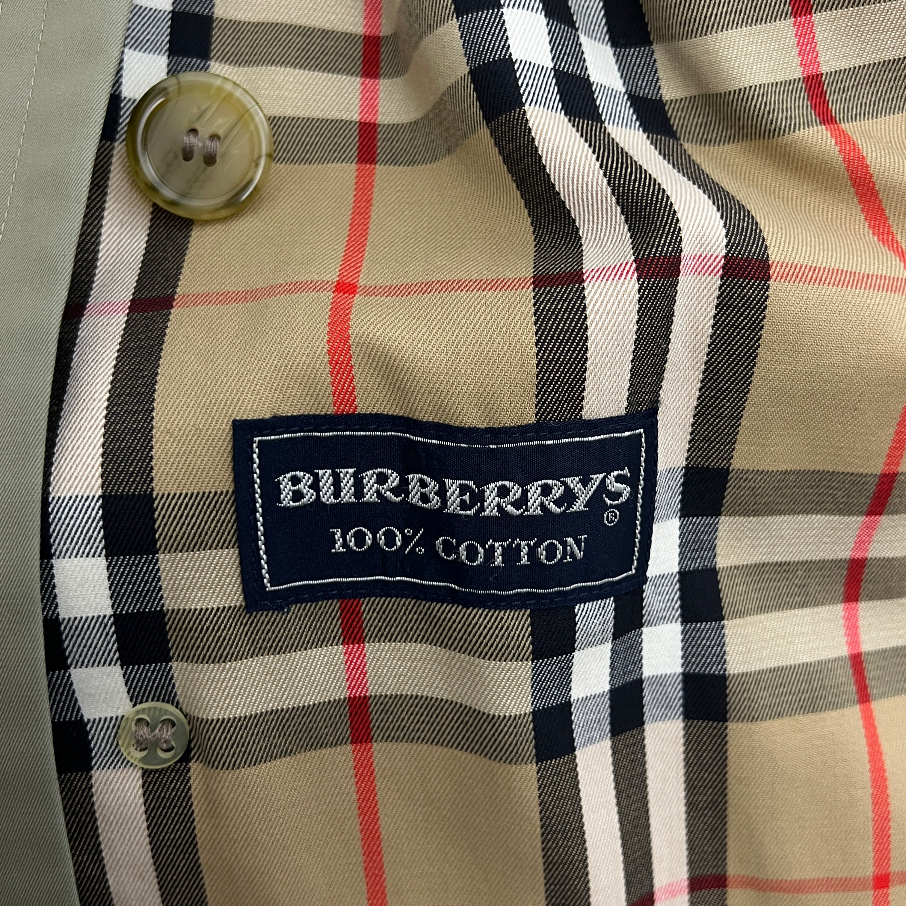 BURBERRY M cotton trench coat in khaki