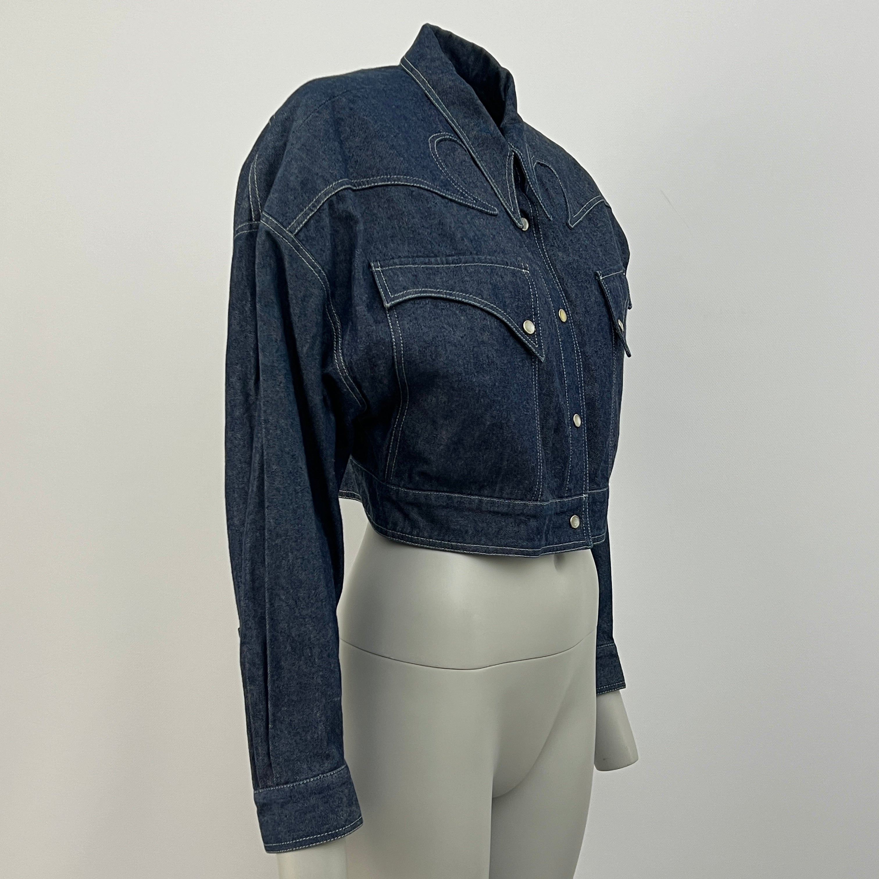 MUGLER S blue denim jacket