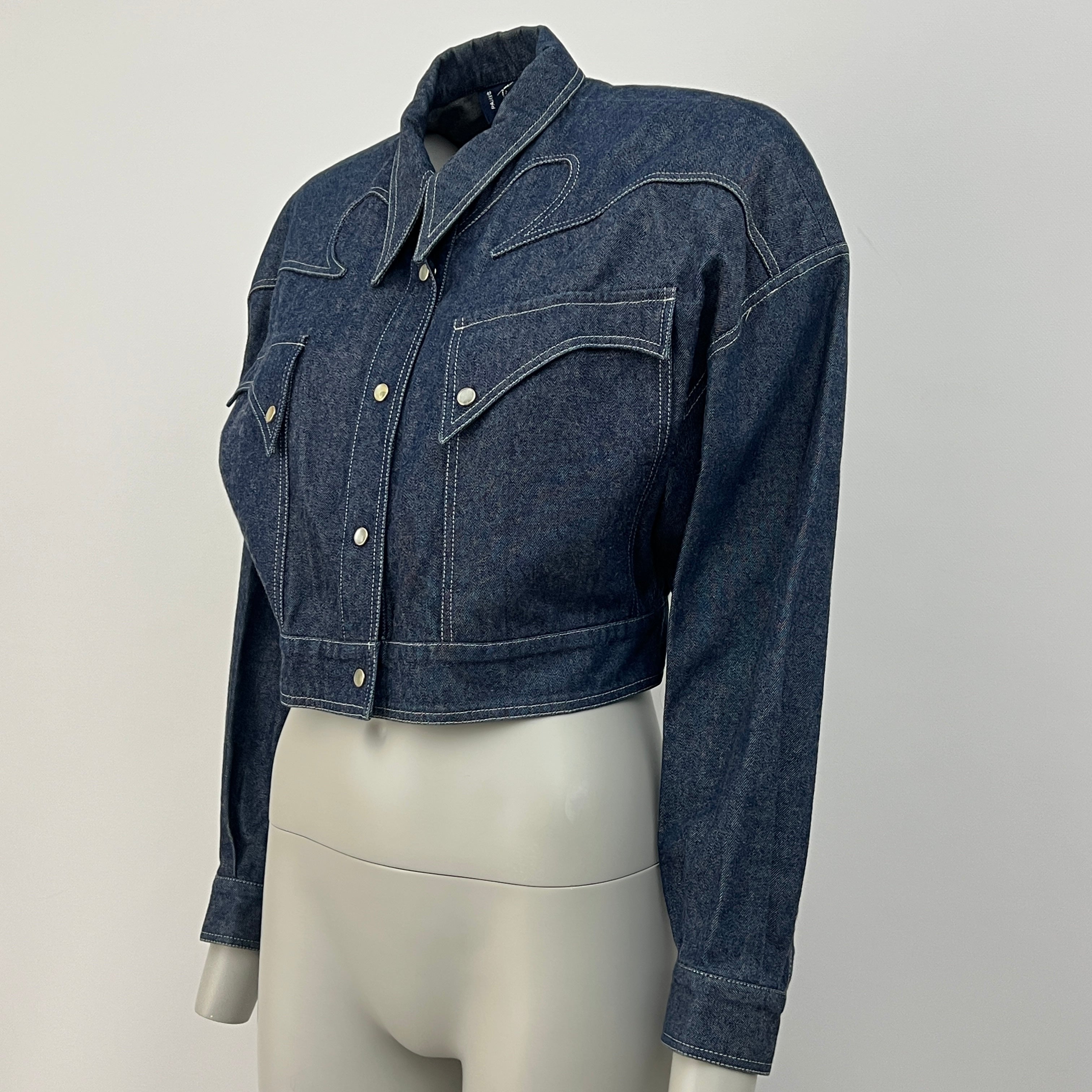 MUGLER S blue denim jacket