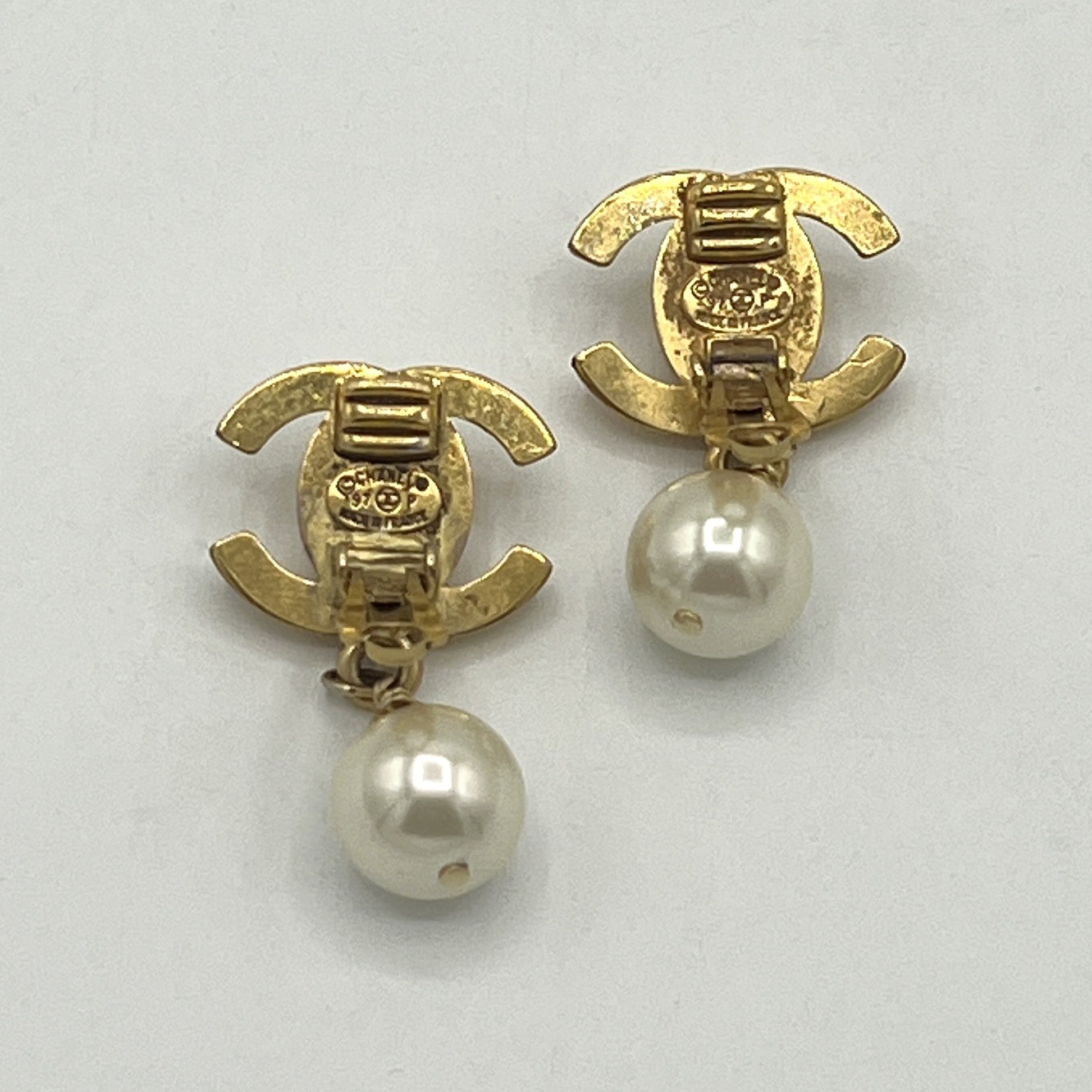 CHANEL CC Clip On Earrings