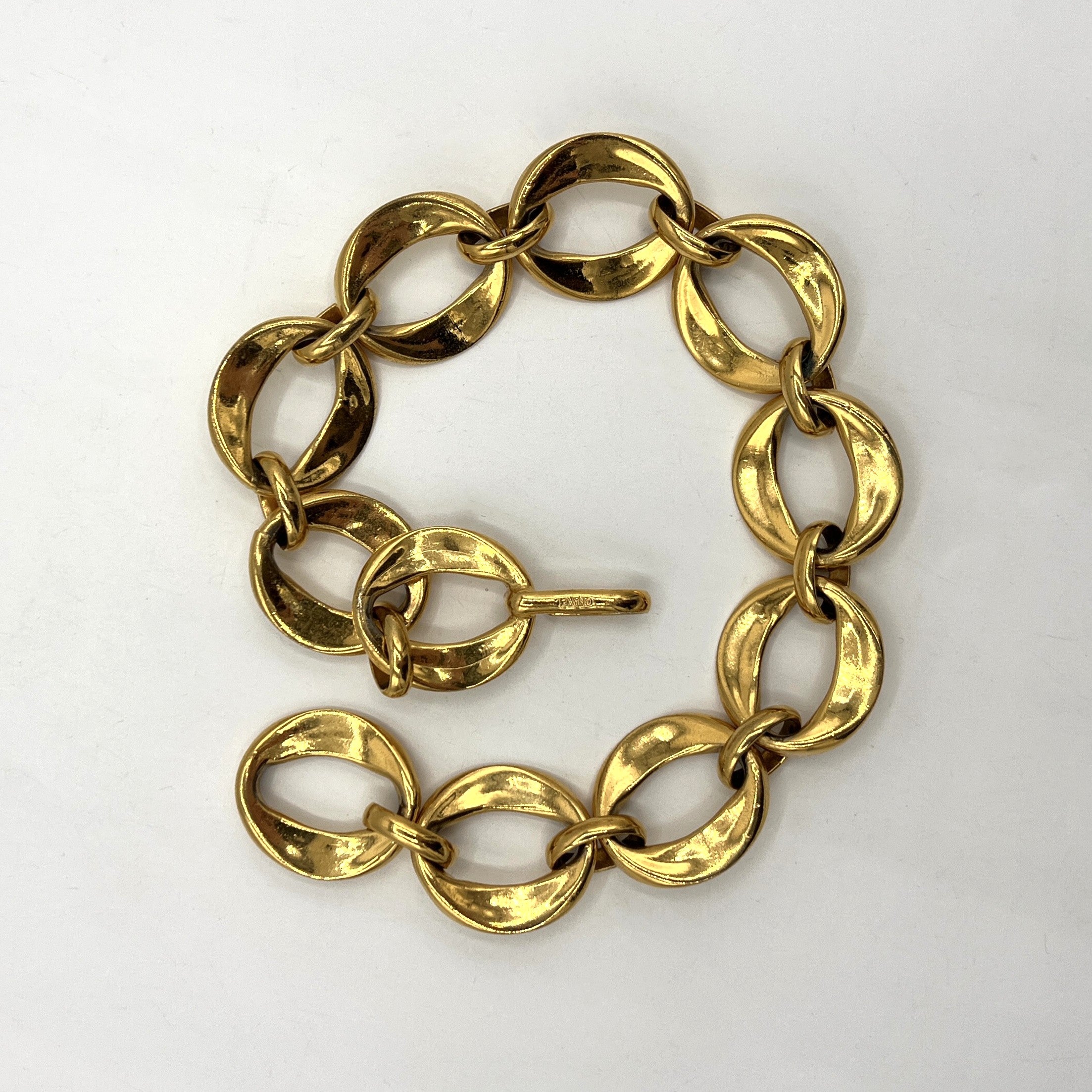 CHANEL CC Pearl Drop Necklace in silver-tone steel