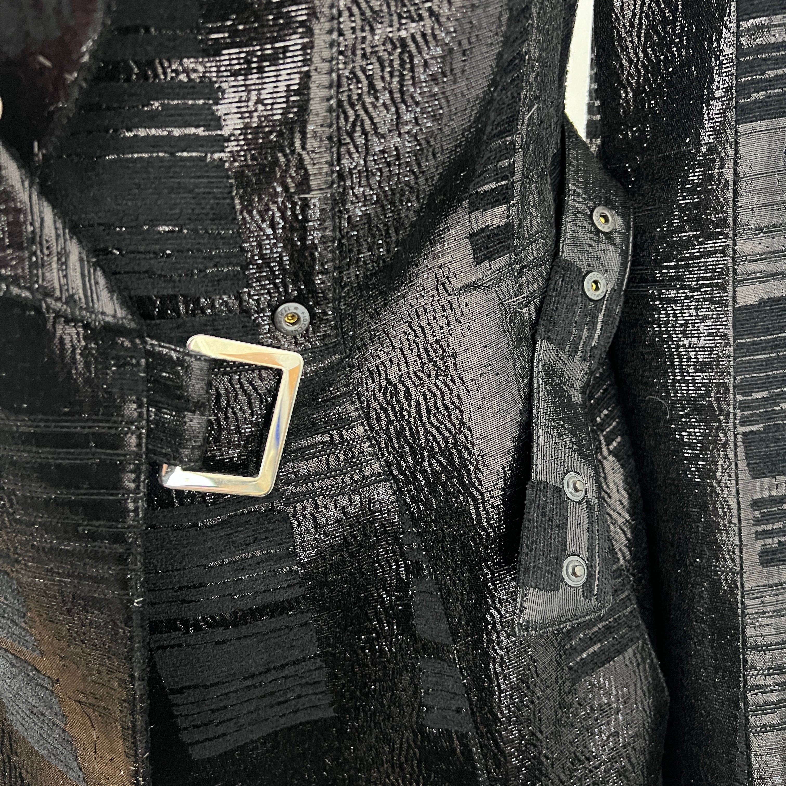 MUGLER S Black Viscose and Nylon Jacket