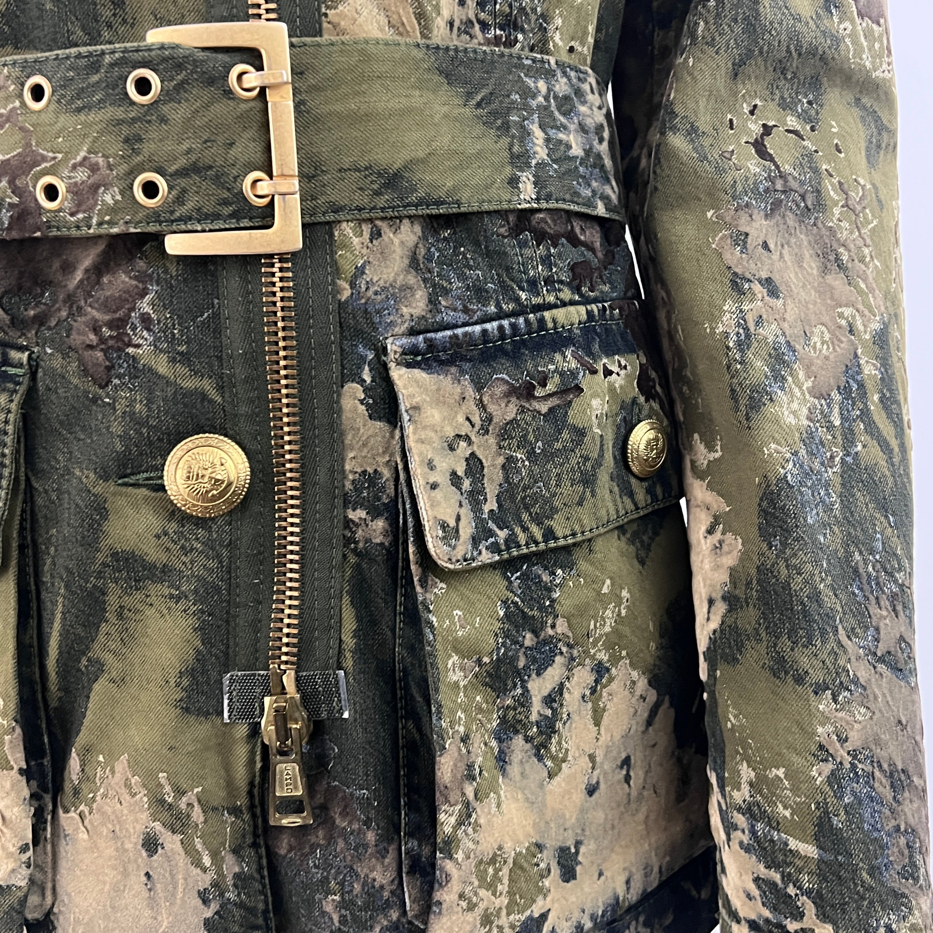 JEAN PAUL GAULTIER jacket S khaki cotton