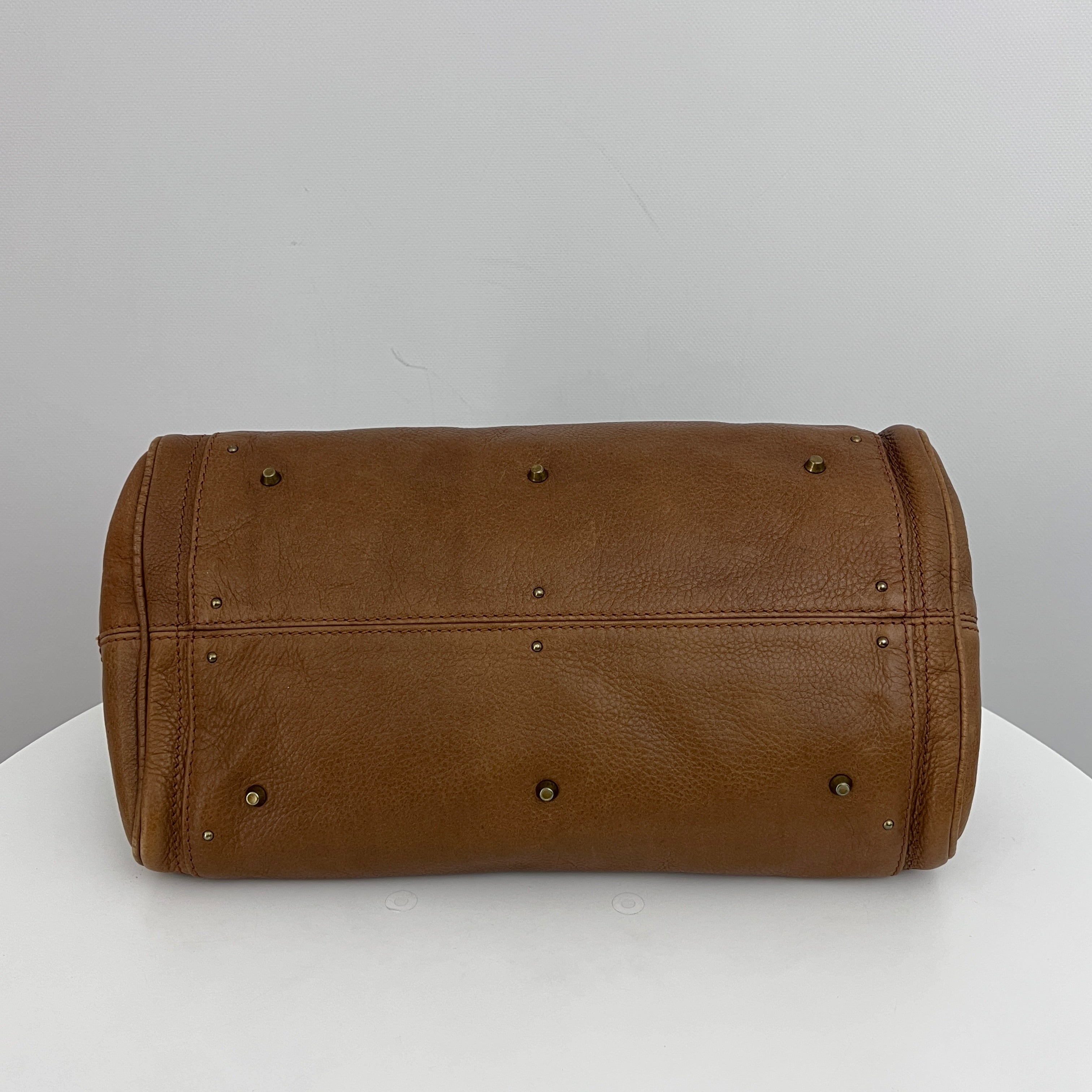 Sac CHLOÉ Paddington cuir grainé marron