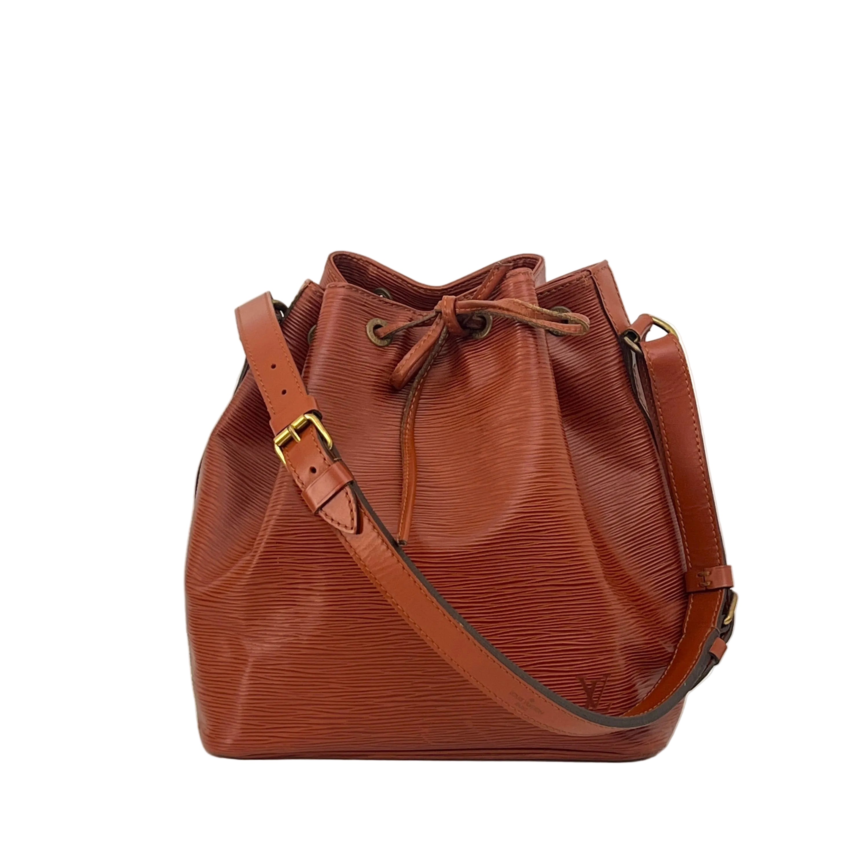 Sac LOUIS VUITTON Noé Petit cuir épi marron
