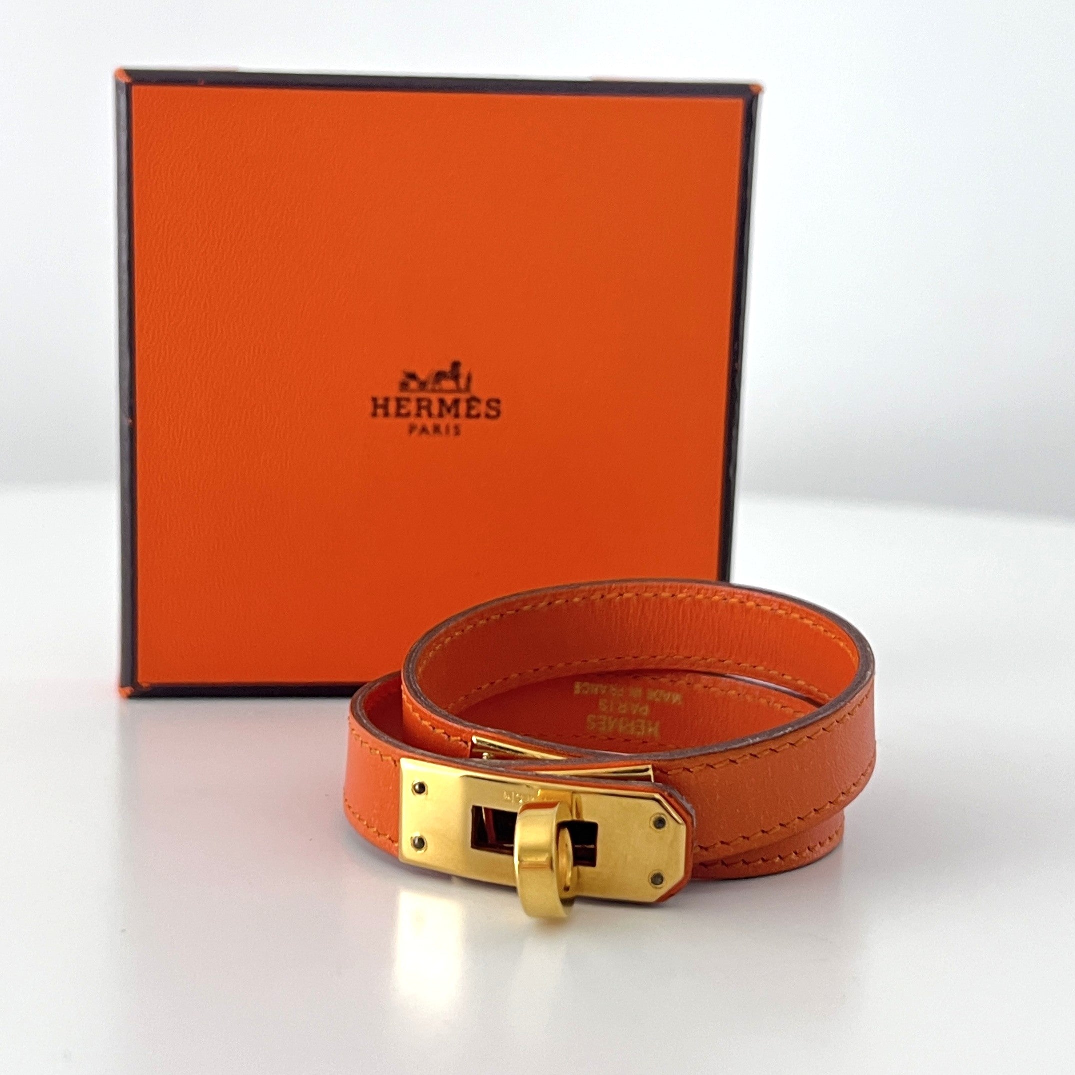 Bracelet HERMÈS Kelly plaqué or doré