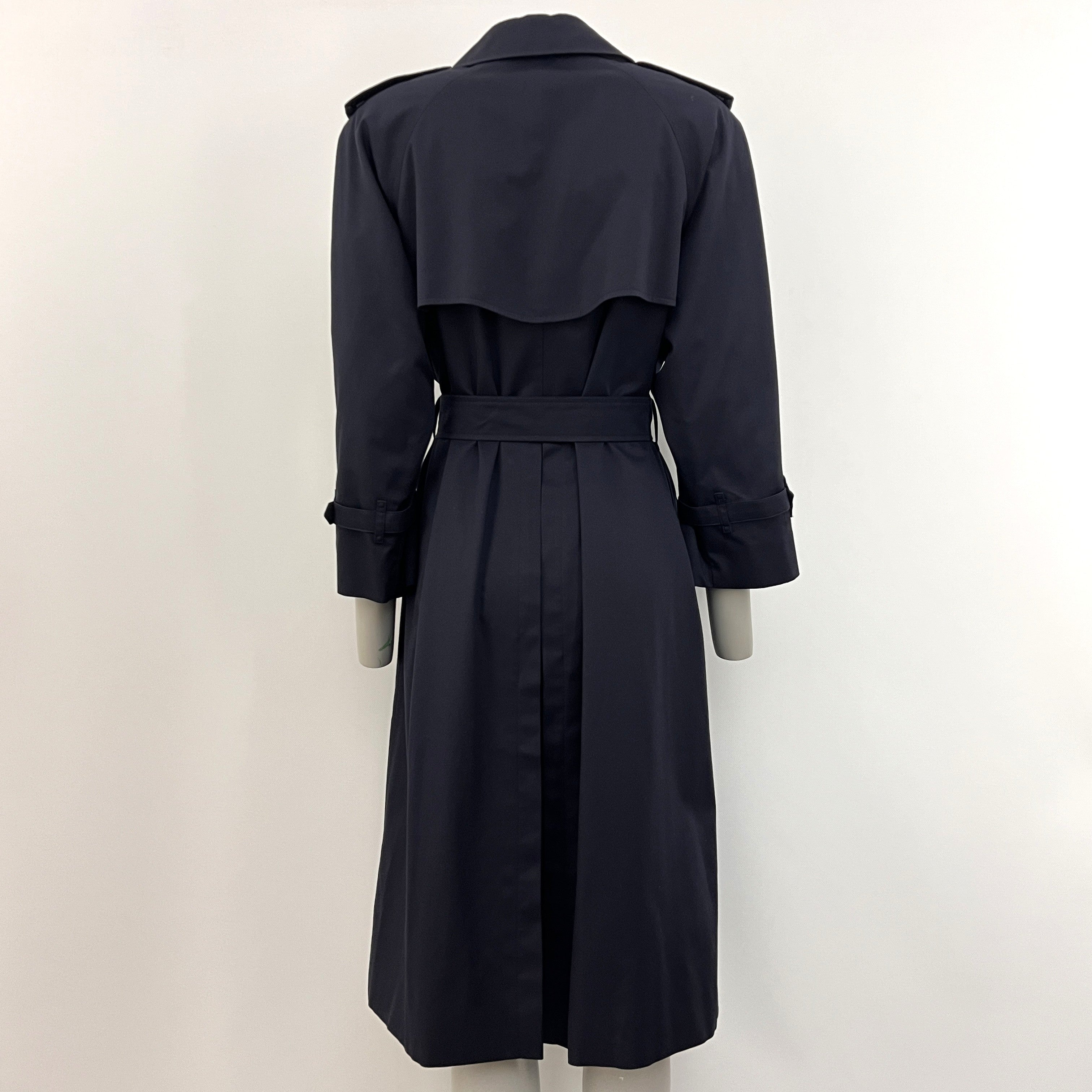 Trench BURBERRY S coton marine Waterloo Circa 1990