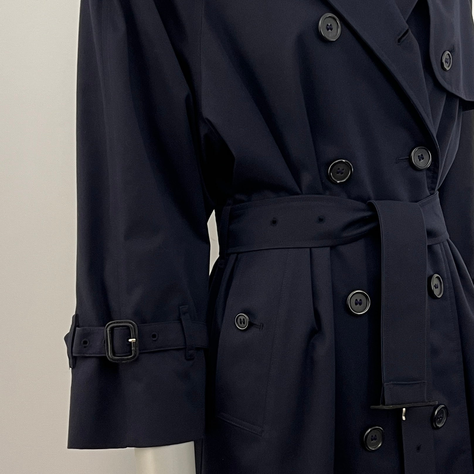 Trench BURBERRY S coton marine Waterloo Circa 1990