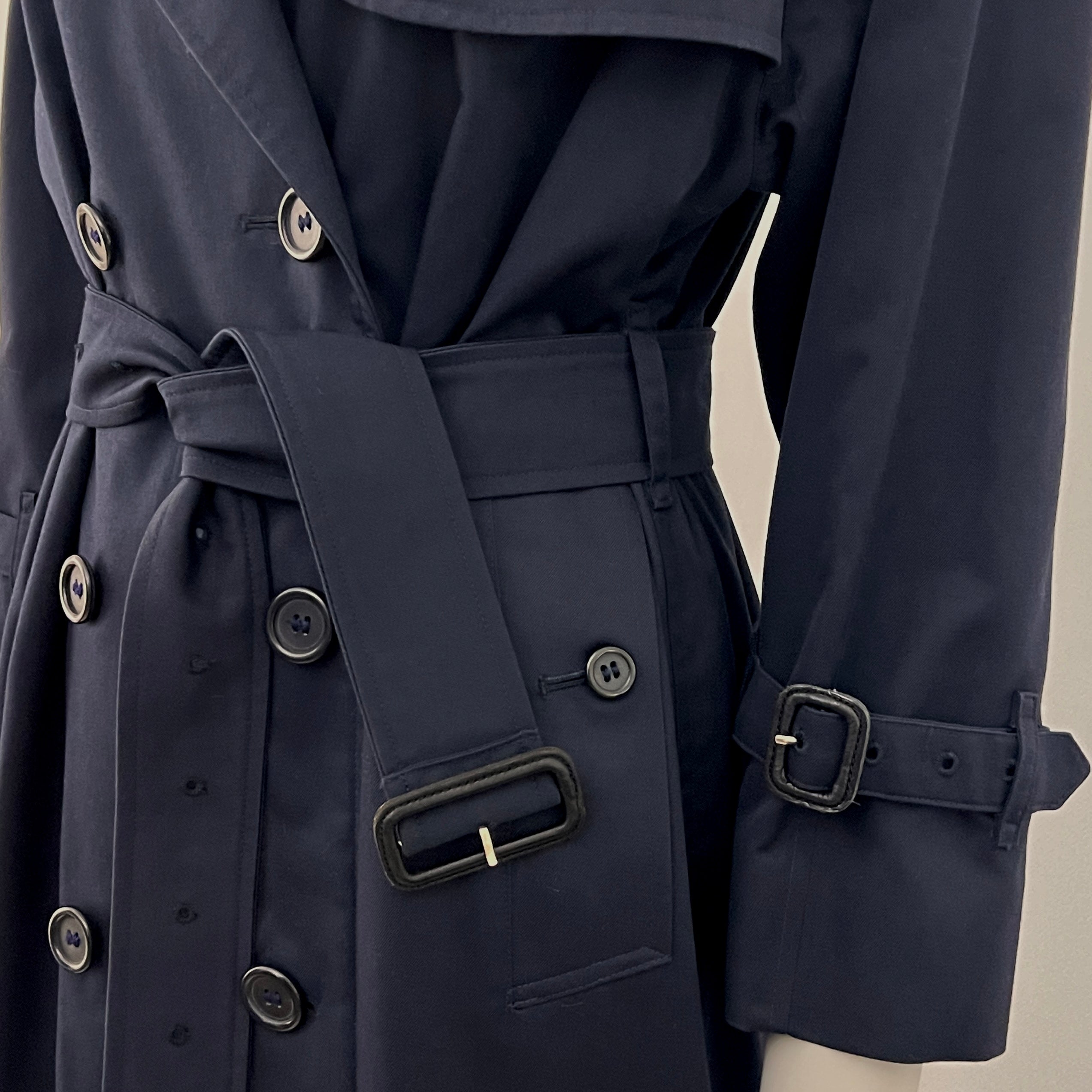 Trench BURBERRY S coton marine Waterloo Circa 1990