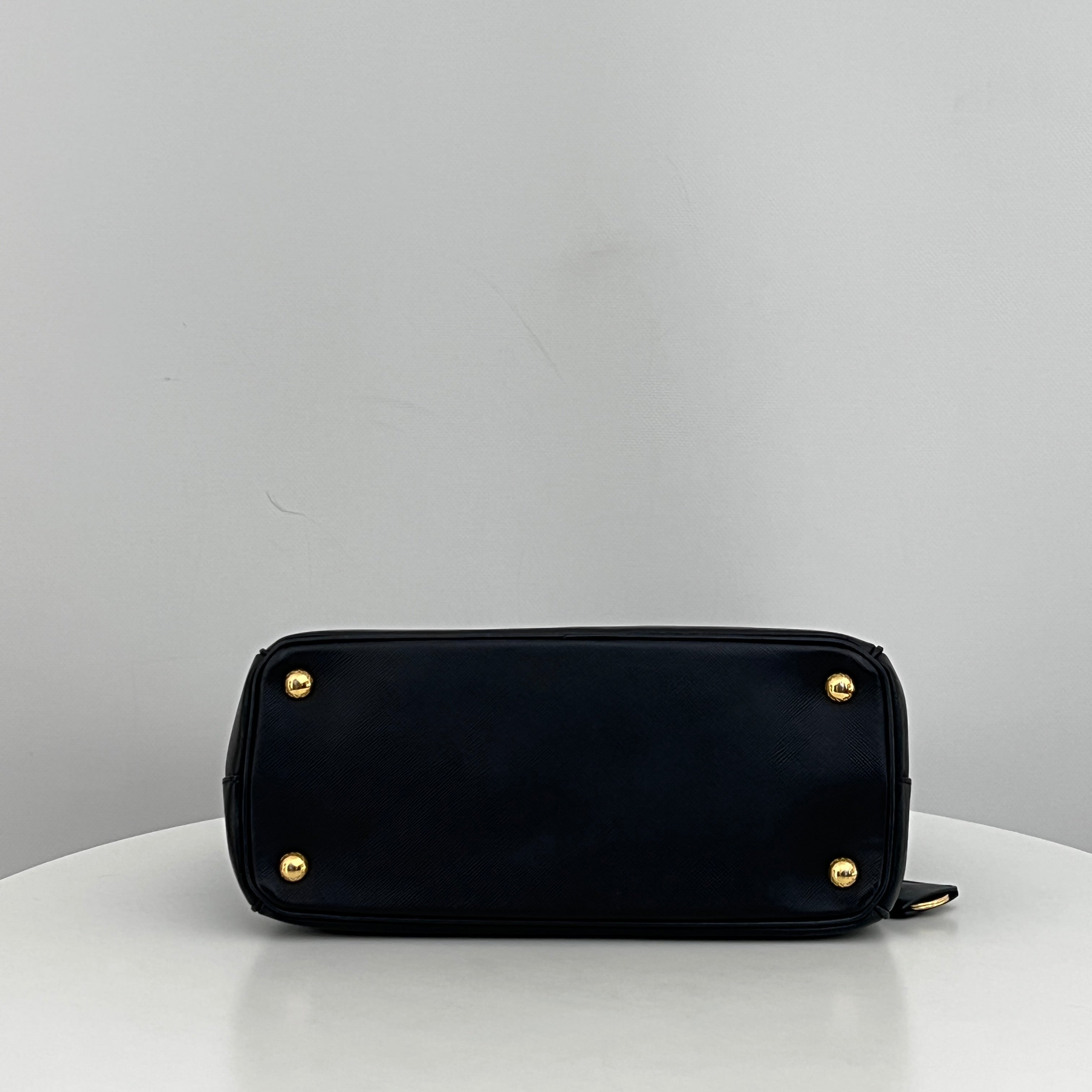 PRADA Galleria black leather handbag