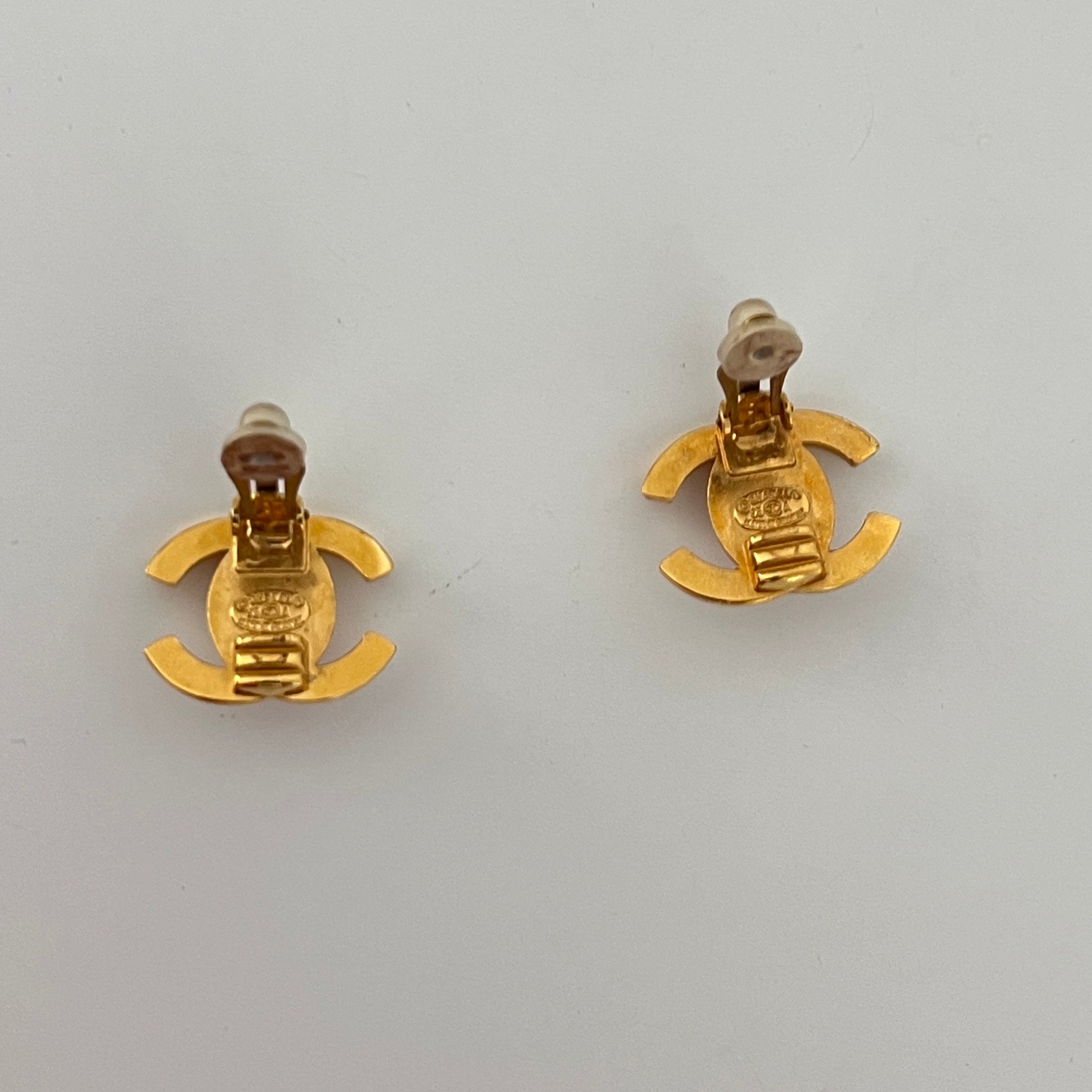 CHANEL CC Clip-On Earrings 1995 Collection